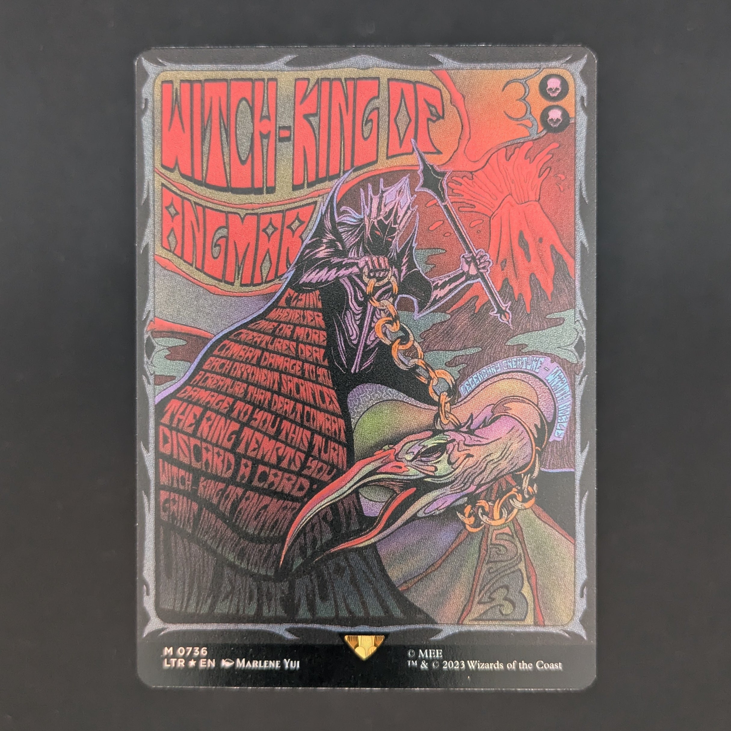 [FOIL] Witch-king of Angmar (Borderless Poster) - The Lord of the Rings: Tales of Middle-earth Holiday Release - English - NM