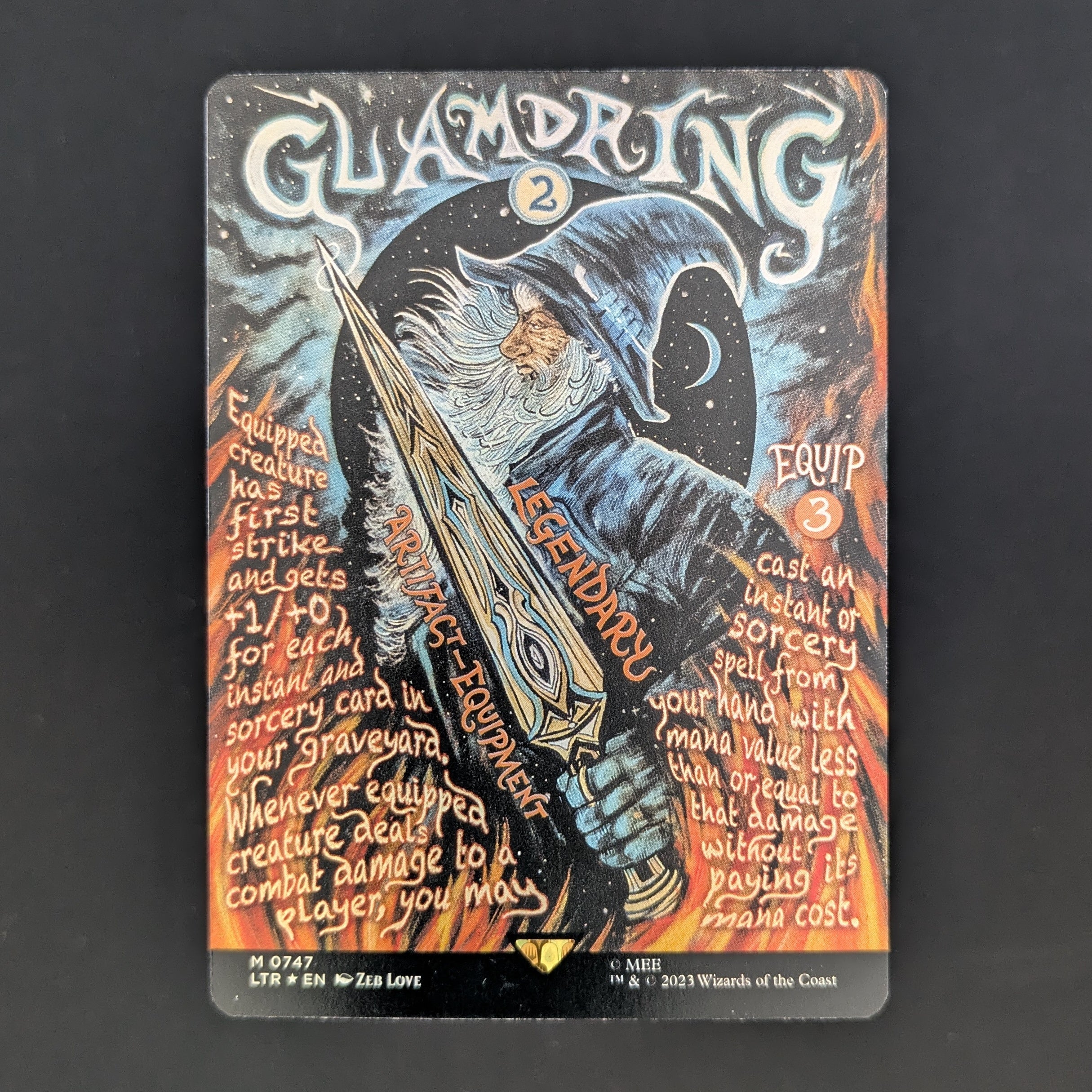 [FOIL] Glamdring (Borderless Poster) - The Lord of the Rings: Tales of Middle-earth Holiday Release - English - NM