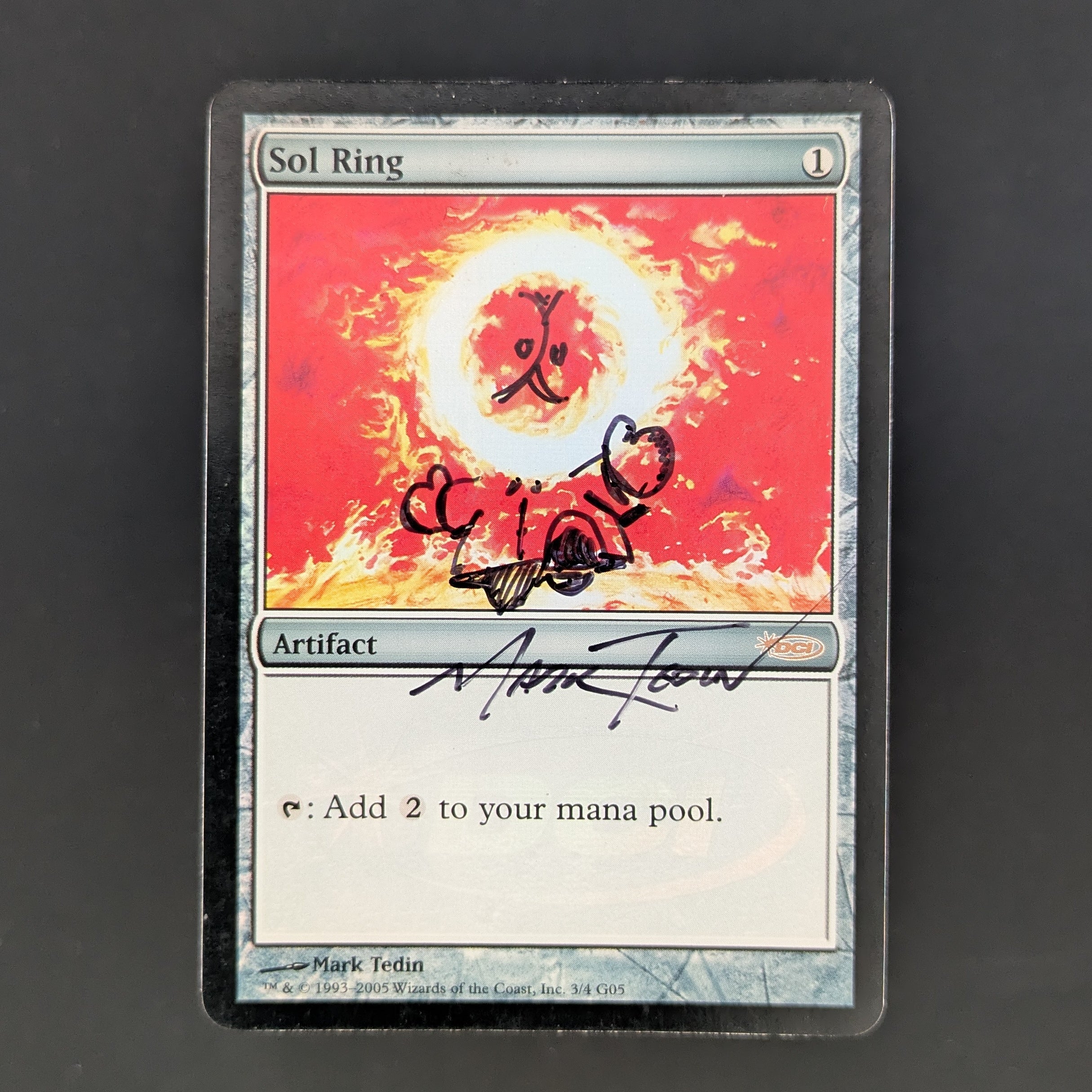 [FOIL] Sol Ring - Judge Rewards Promos - English - GD - SIGNED, ALTERED