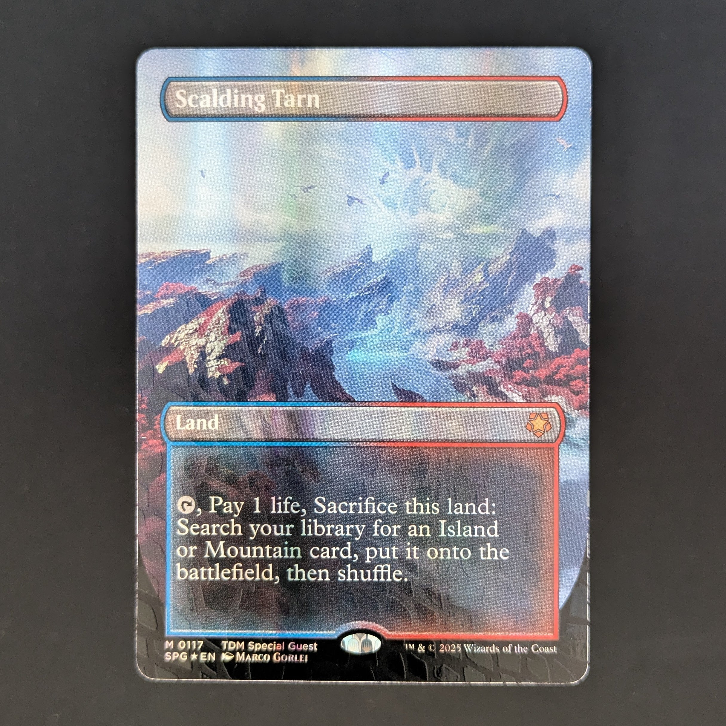[FOIL] Scalding Tarn (Borderless) (Dragonscale Foil) - Special Guests - English - NM