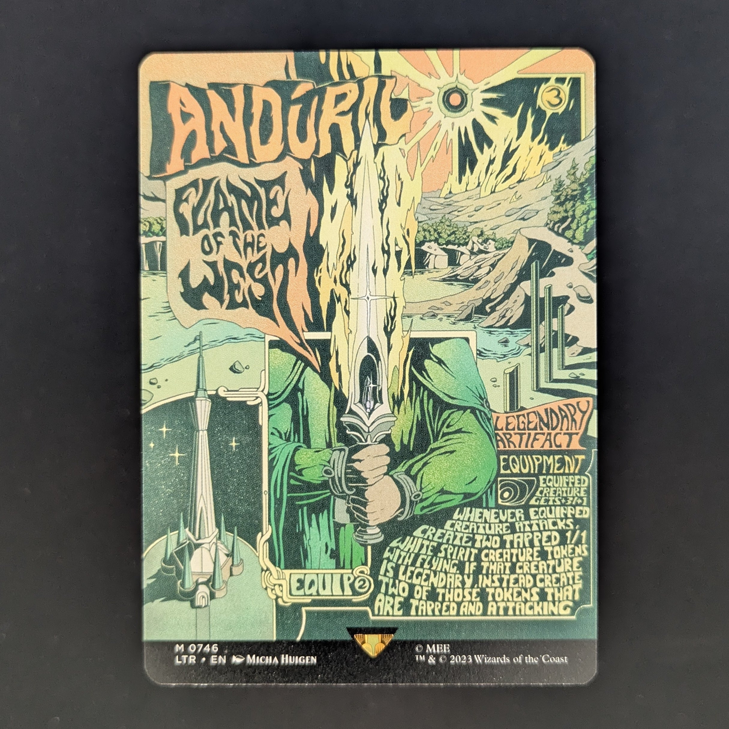 Anduril, Flame of the West (Borderless Poster) - The Lord of the Rings: Tales of Middle-earth Holiday Release - English - NM