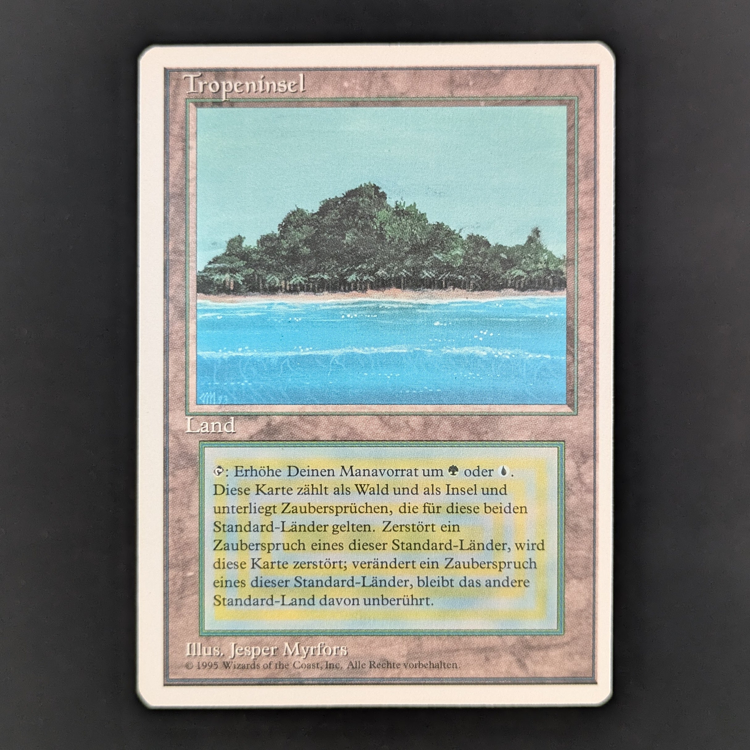 MTG Singles - Tropical Island - Foreign White Bordered - German - GD - 35525