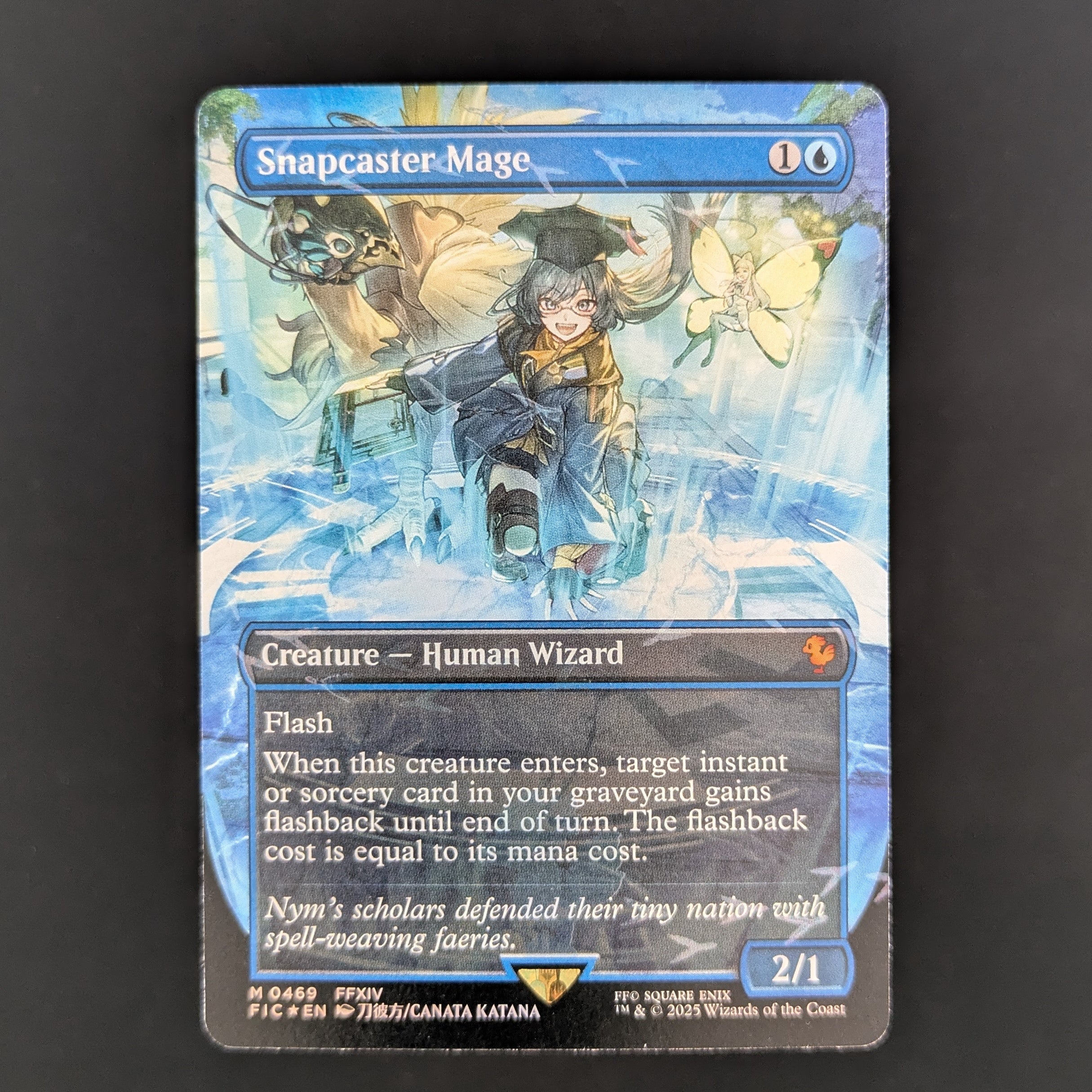 [FOIL] Snapcaster Mage (Borderless) (Chocobo Track Foil) - FINAL FANTASY Holiday Release - English - NM