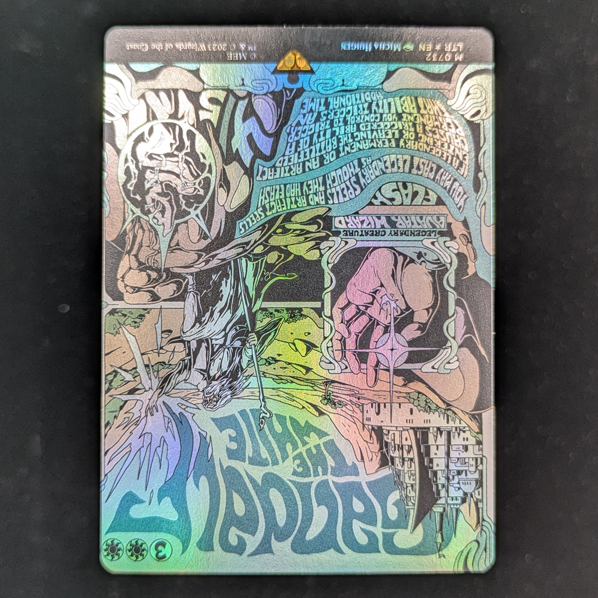 [FOIL] Gandalf the White (Borderless Poster) - The Lord of the Rings: Tales of Middle-earth Holiday Release - English - EX