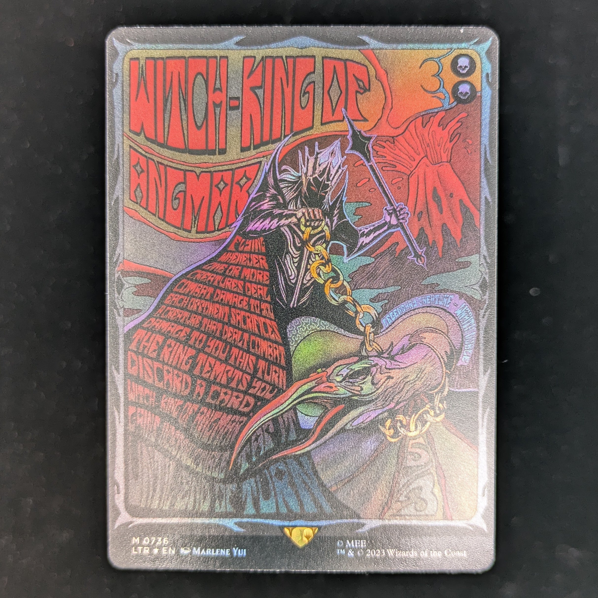 [FOIL] Witch-king of Angmar (Borderless Poster) - The Lord of the Rings: Tales of Middle-earth Holiday Release - English - NM