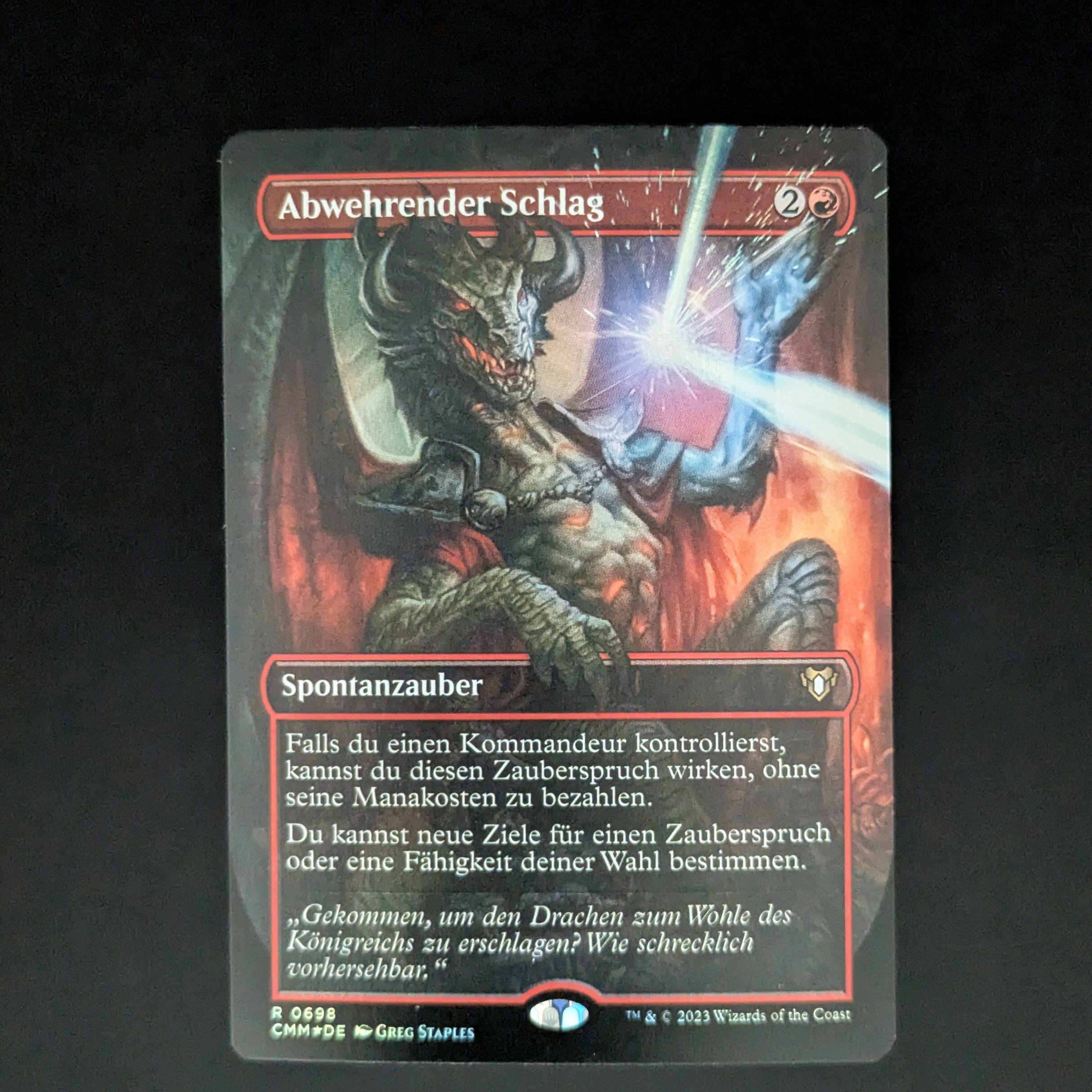 MTG Singles - [FOIL] Deflecting Swat (Borderless) - Commander Masters: Extras - German - NM - 