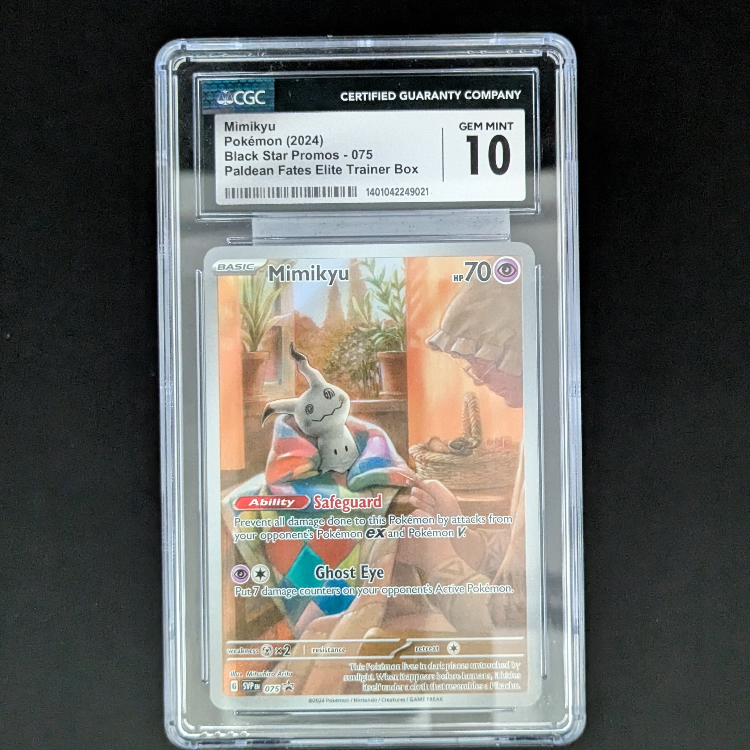 PTCG Singles - Mimikyu (SVP 075) - SV Black Star Promos - English - CGC 10 - 