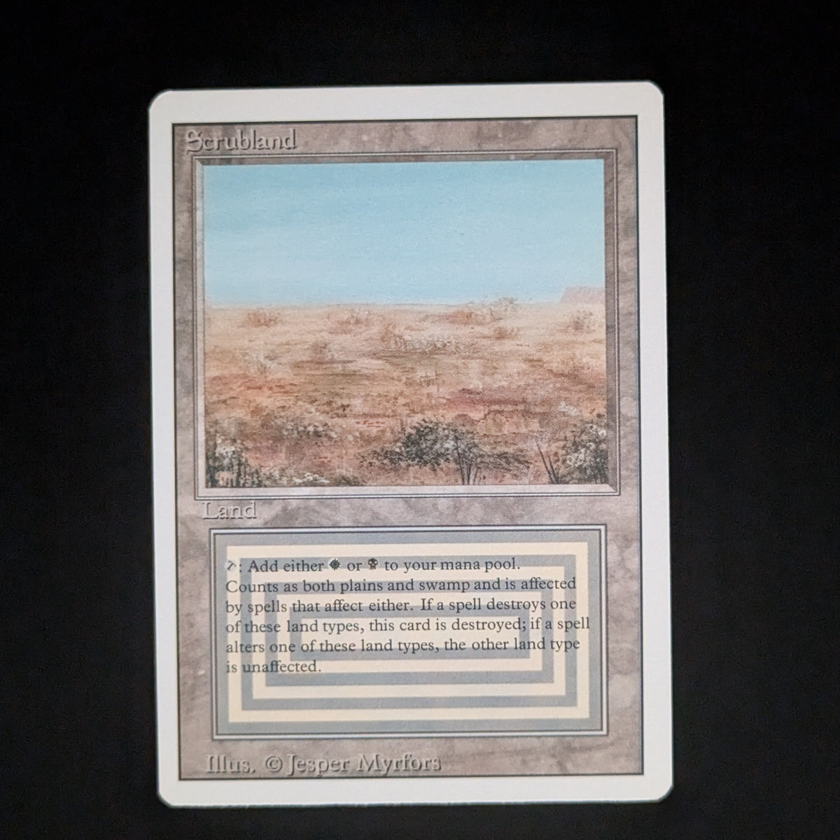 MTG Singles - Scrubland - Revised - EX - 35765