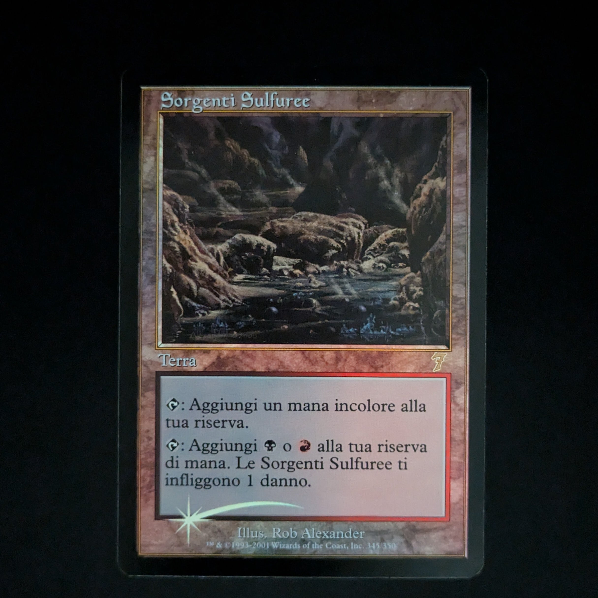 [FOIL] Sulfurous Springs - Seventh Edition - Italian - EX
