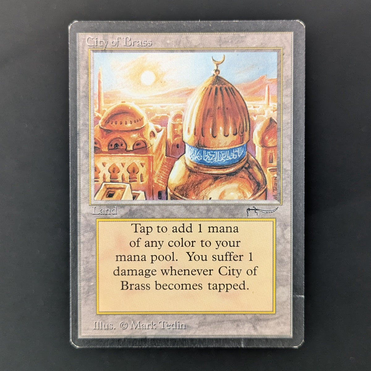 MTG Singles - City of Brass - Arabian Nights - LP - BENT - 36016