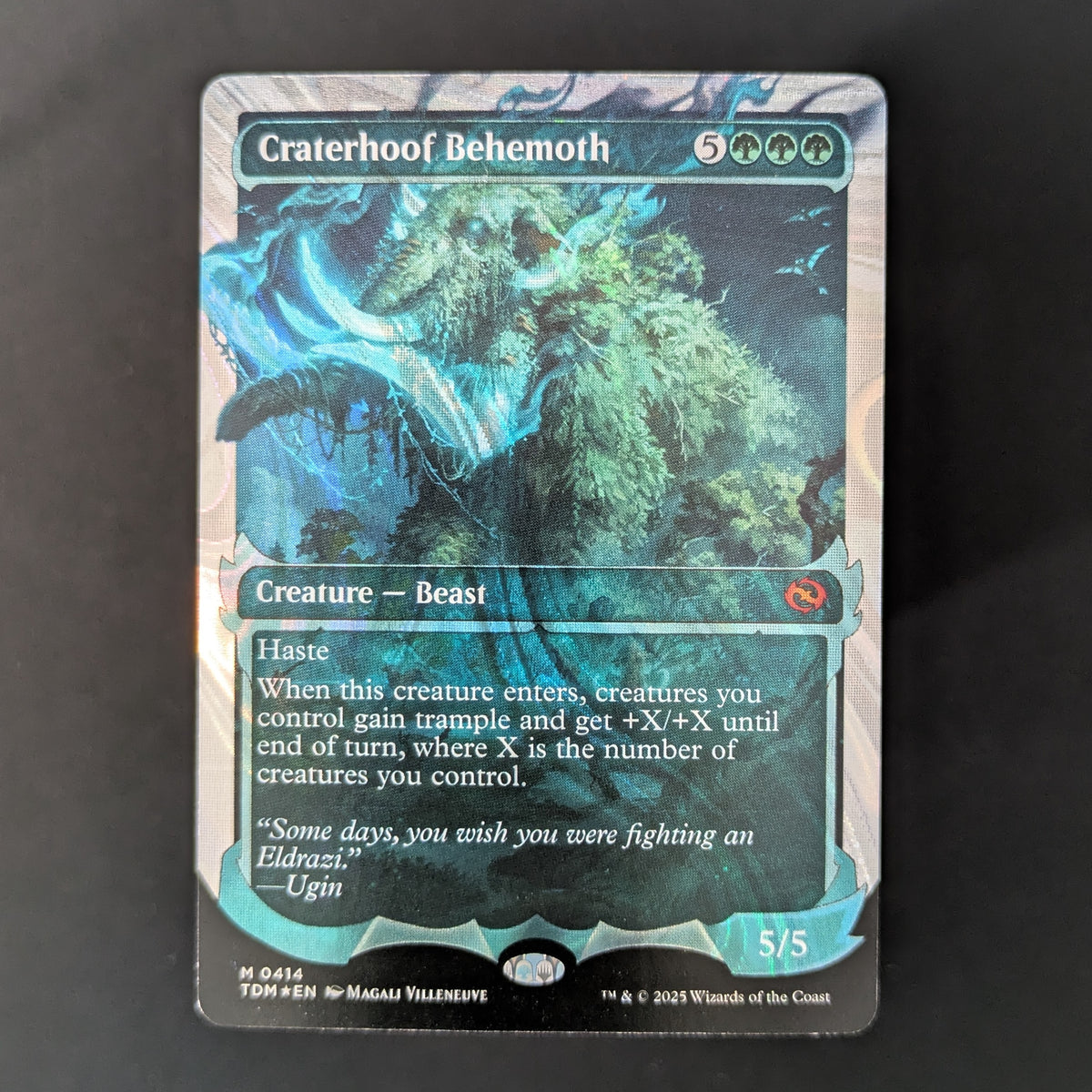 MTG Singles - [FOIL] Craterhoof Behemoth (Showcase) (Halo Foil) - Tarkir: Dragonstorm: Extras - English - NM - 