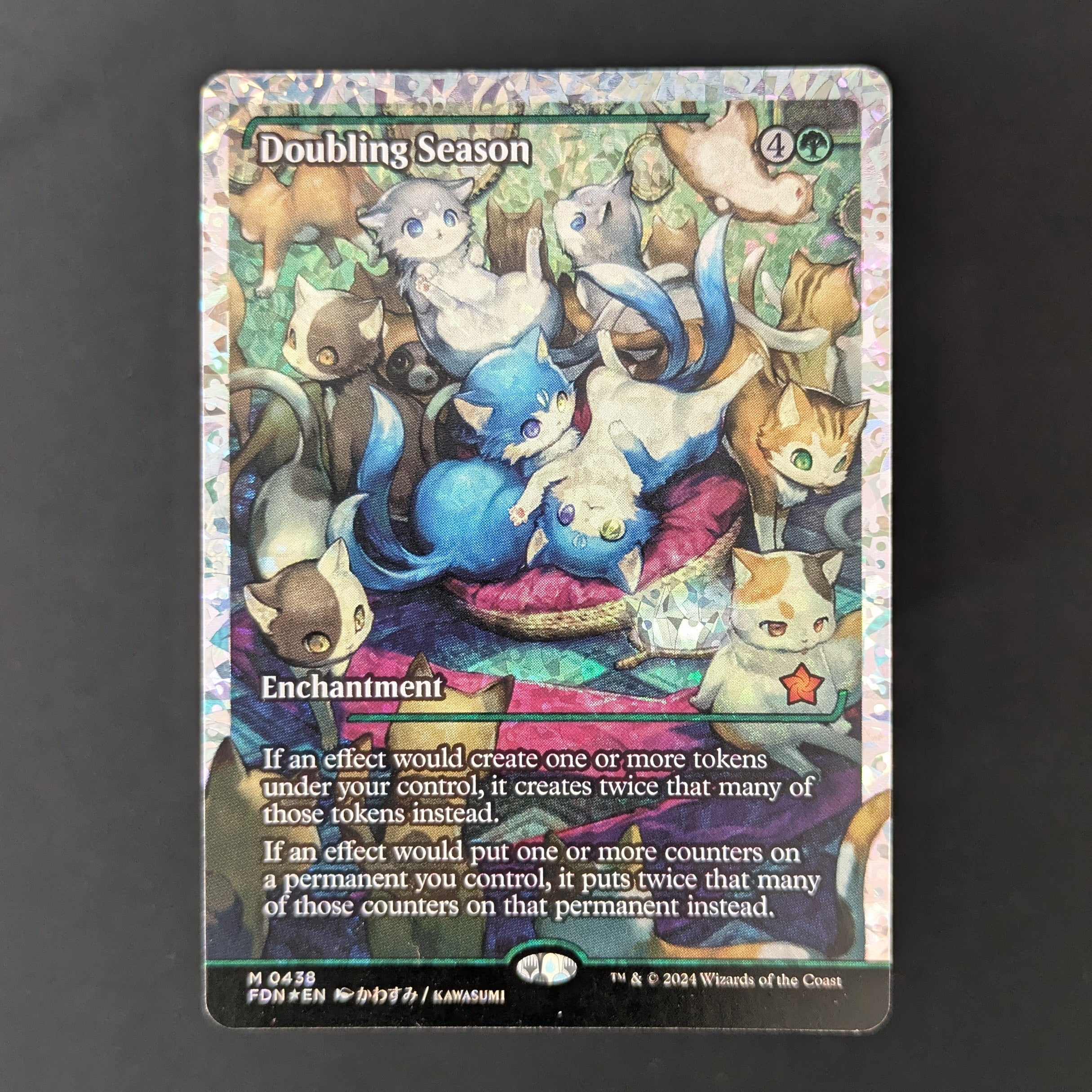 MTG Singles - [FOIL] Doubling Season (Showcase) (Fracture Foil) - Magic: The Gathering Foundations: Extras - English - NM - 