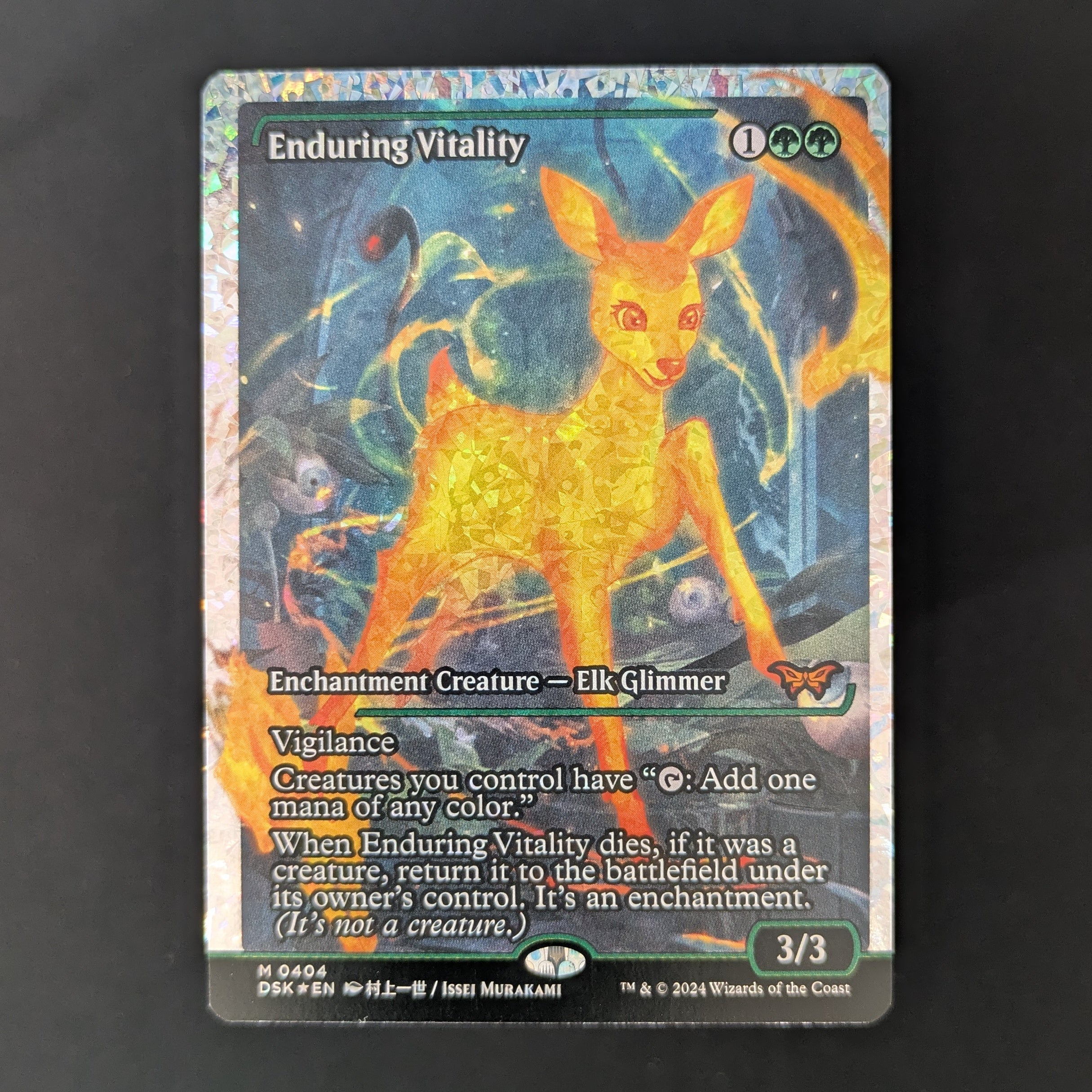 MTG Singles - [FOIL] Enduring Vitality (Showcase) (Fracture Foil) - Duskmourn: House of Horror: Extras - English - NM - 
