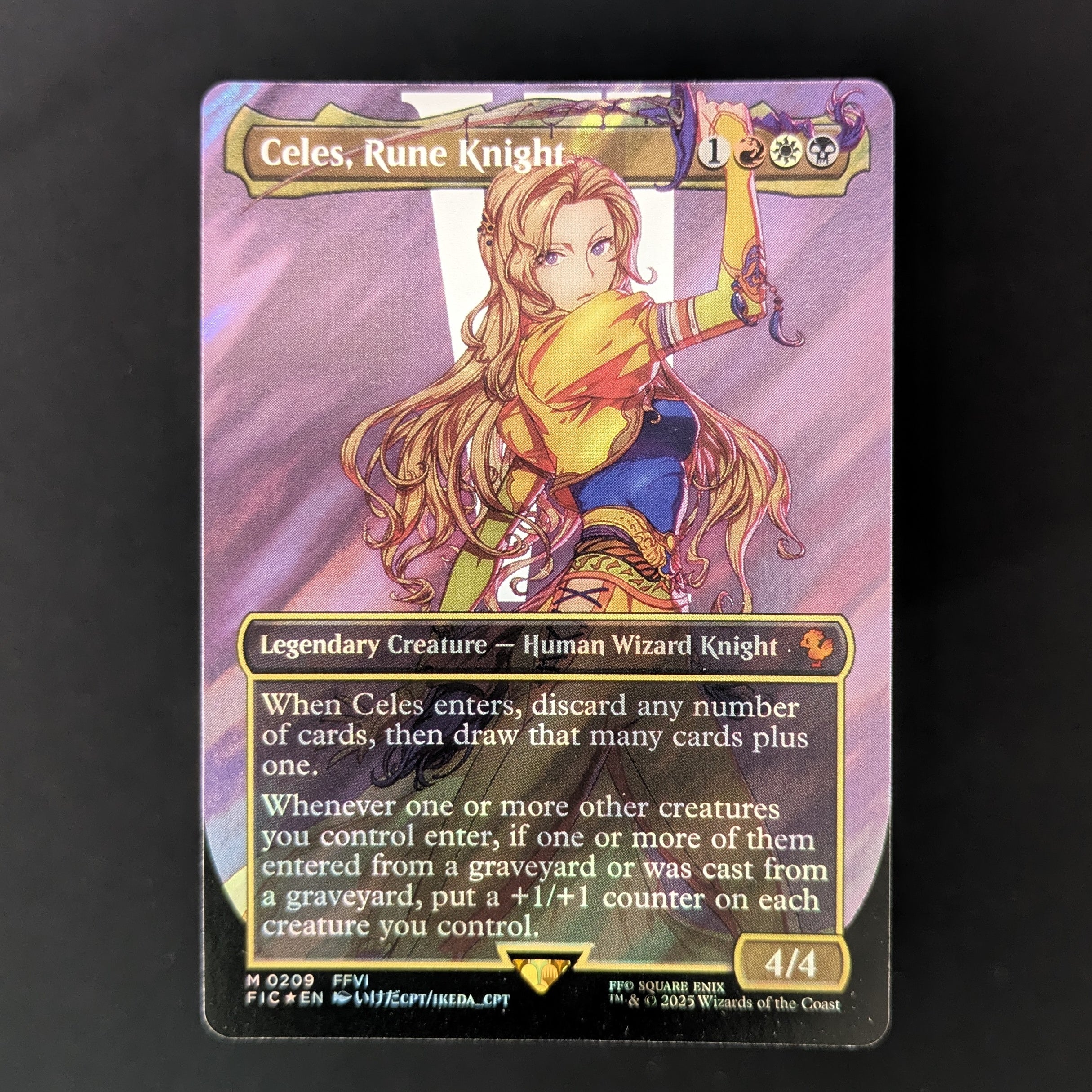 MTG Singles - [FOIL] Celes, Rune Knight (Borderless) (Surge Foil) - Commander: FINAL FANTASY: Extras - English - NM - 