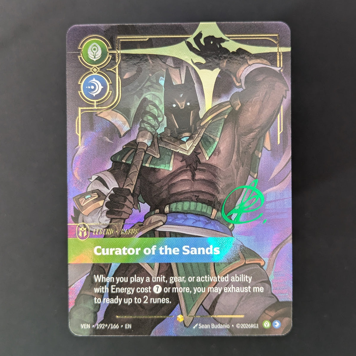 RB Singles - Nasus, Curator of the Sands (V.3 - Signed Showcase) - Vendetta - English - NM - 
