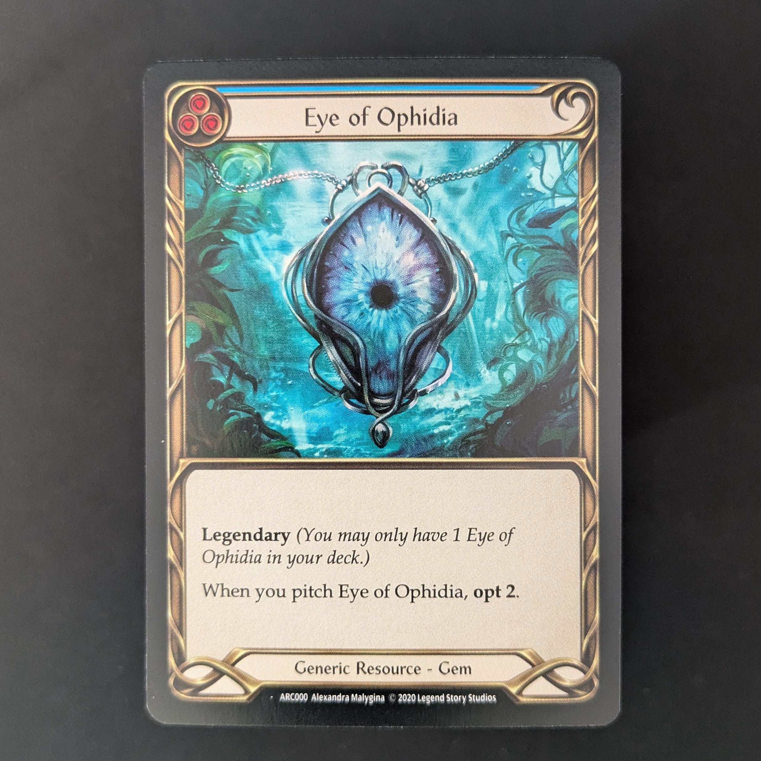 FAB Singles - Eye of Ophidia (Rainbow Foil) - Arcane Rising - Unlimited - English - NM - 