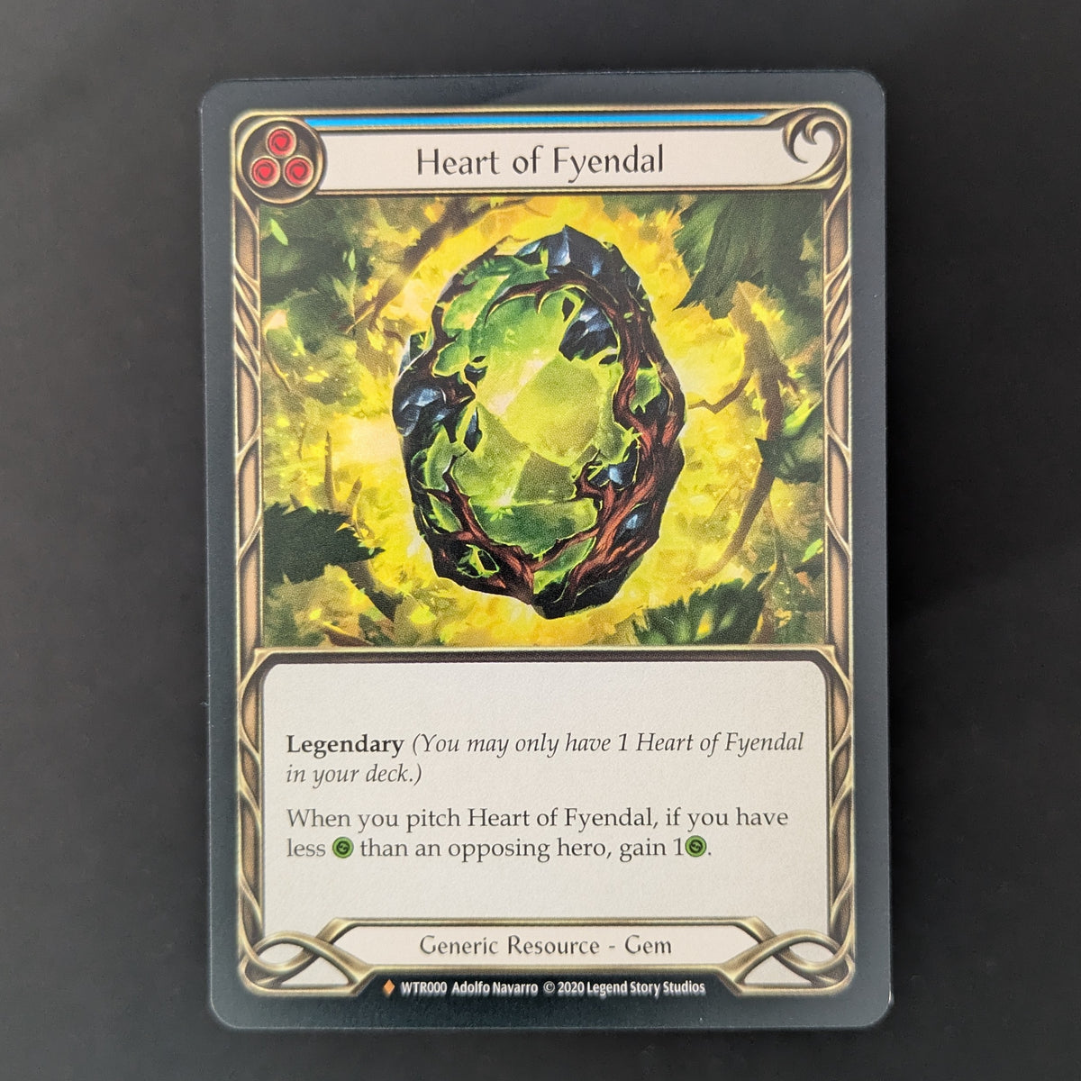 FAB Singles - Heart of Fyendal (Rainbow Foil) - Welcome to Rathe - Unlimited - English - PL - BENT - 