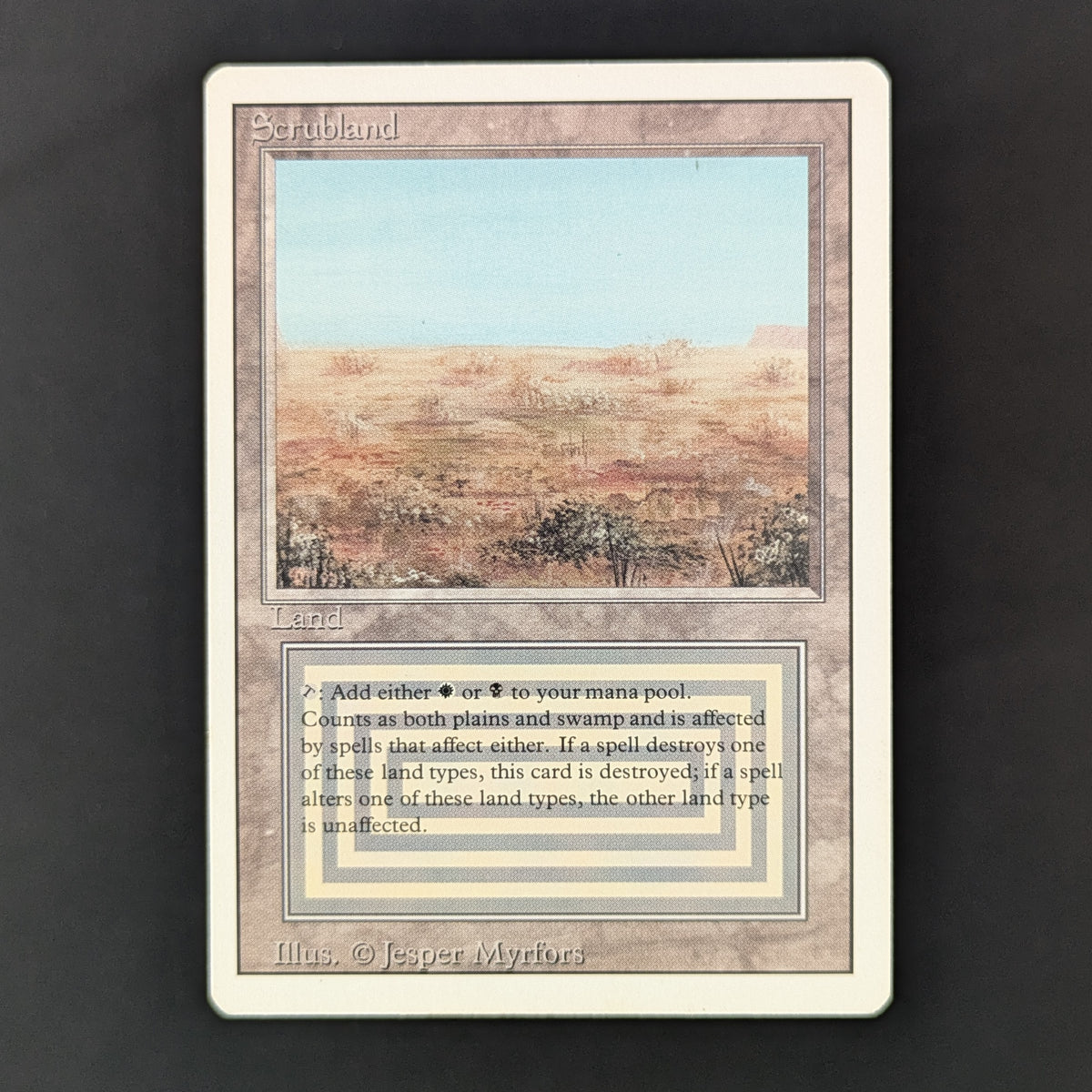 MTG Singles - Scrubland - Revised - EX - 36227