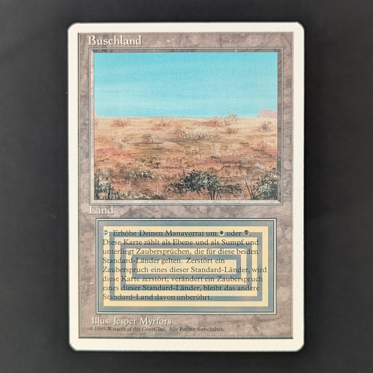 MTG Singles - Scrubland - Foreign White Bordered - German - NM - 36294