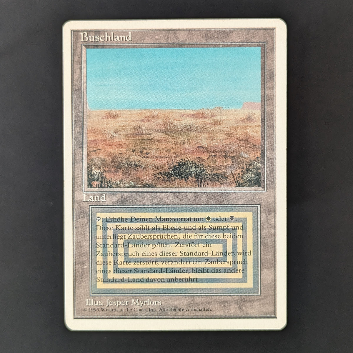 MTG Singles - Scrubland - Foreign White Bordered - German - PL - INKED - 36297