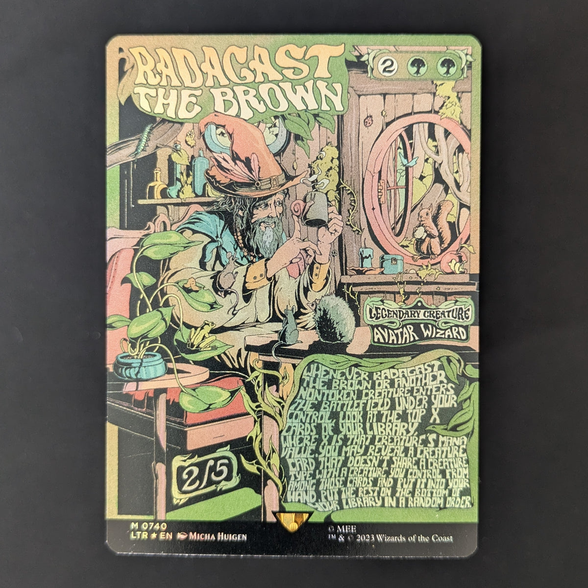 [FOIL] Radagast the Brown (Borderless Poster) - The Lord of the Rings: Tales of Middle-earth Holiday Release - English - NM