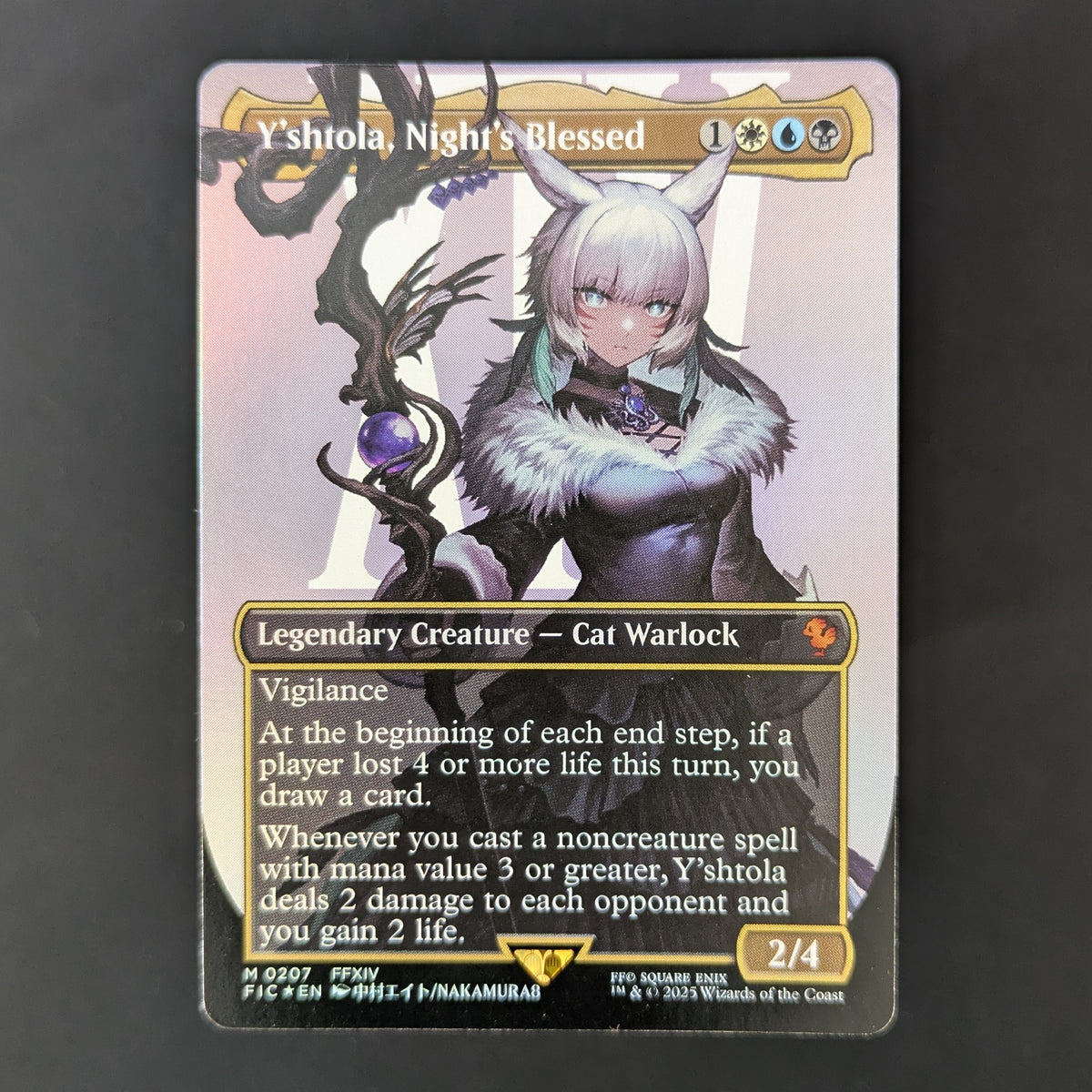 [FOIL] Y'shtola, Night's Blessed (Borderless) - Commander: FINAL FANTASY: Extras - English - GD