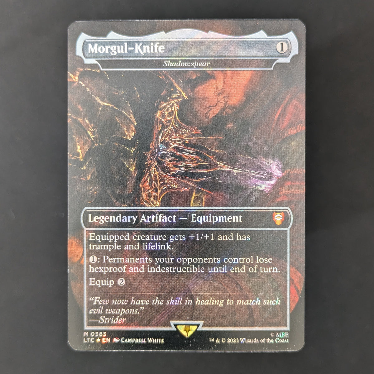 [FOIL] Morgul-Knife - Shadowspear (Surge Foil) - Commander: The Lord of the Rings: Tales of Middle-earth: Extras - English - NM