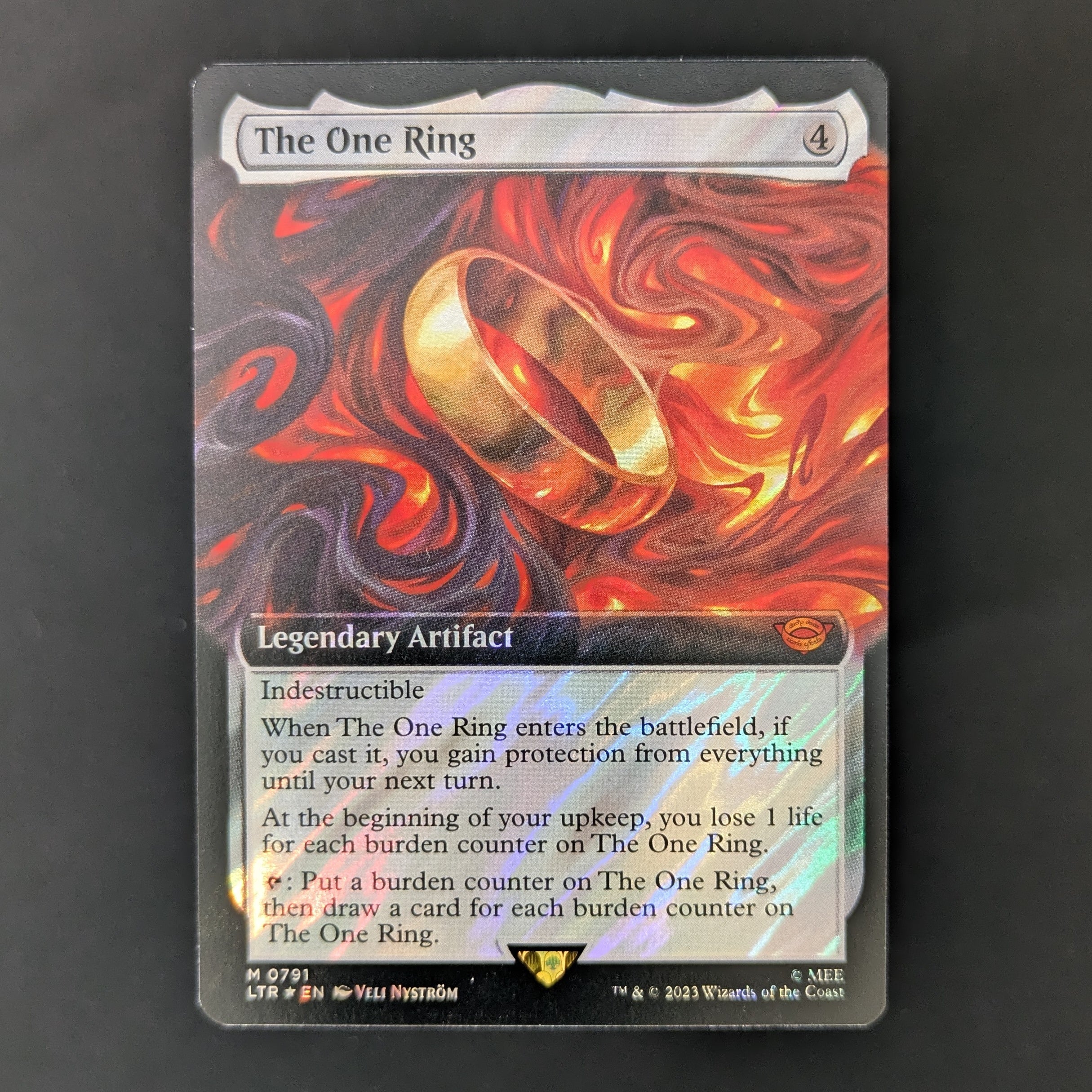 [FOIL] The One Ring (Extended Art) (Surge Foil) - The Lord of the Rings: Tales of Middle-earth Holiday Release - English - NM