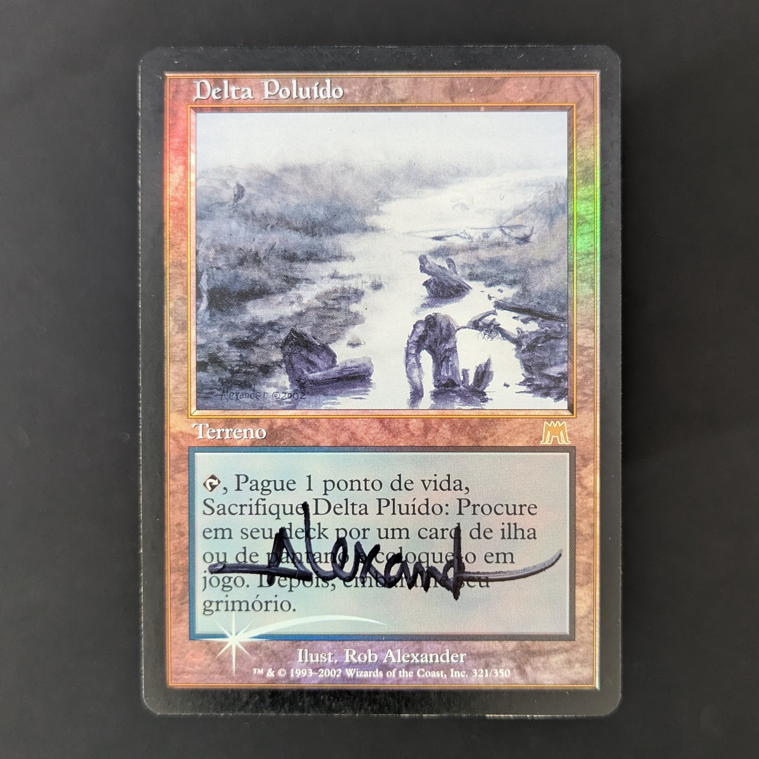 [FOIL] Polluted Delta - Onslaught - Portuguese - LP - SIGNED