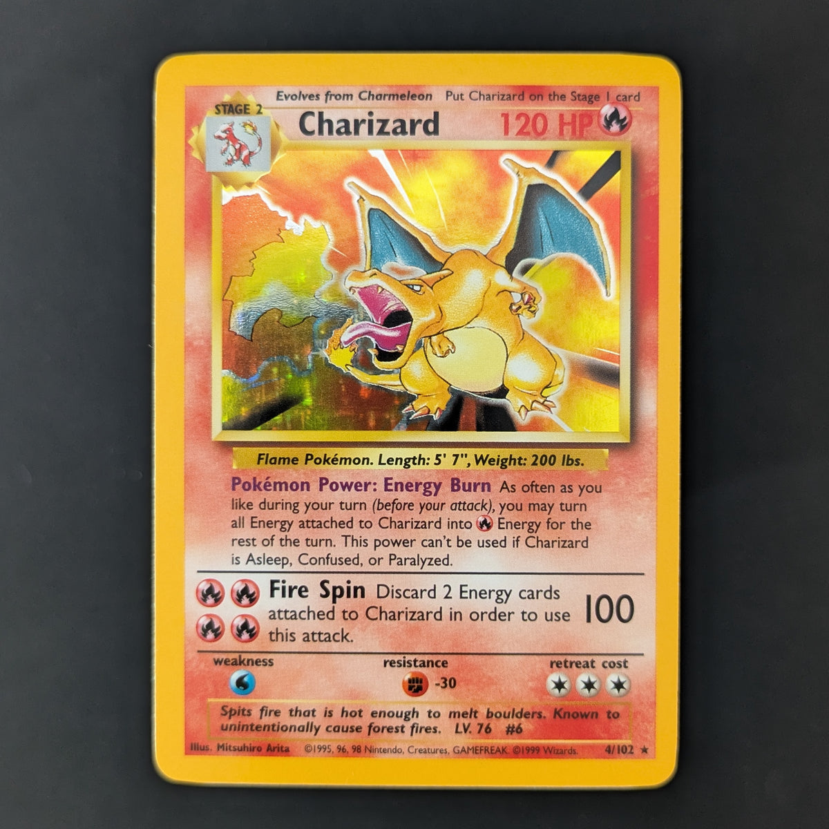 Charizard (BS 4) - Base Set - English - EX