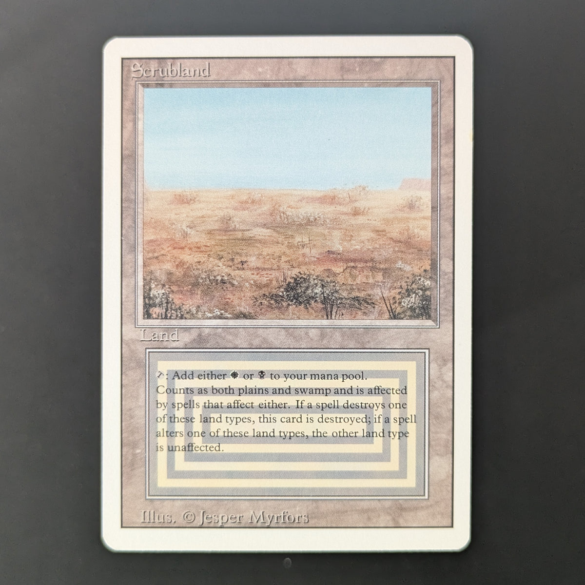 MTG Singles - Scrubland - Revised - GD - 36497