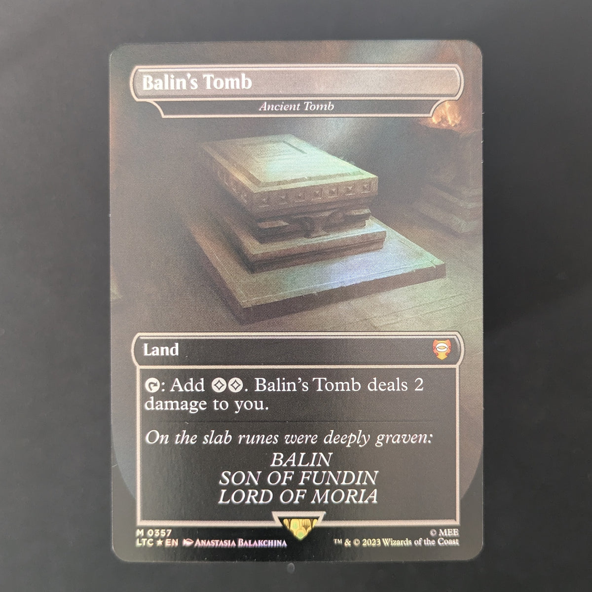 [FOIL] Balin's Tomb - Ancient Tomb - Commander: The Lord of the Rings: Tales of Middle-earth: Extras - English - NM