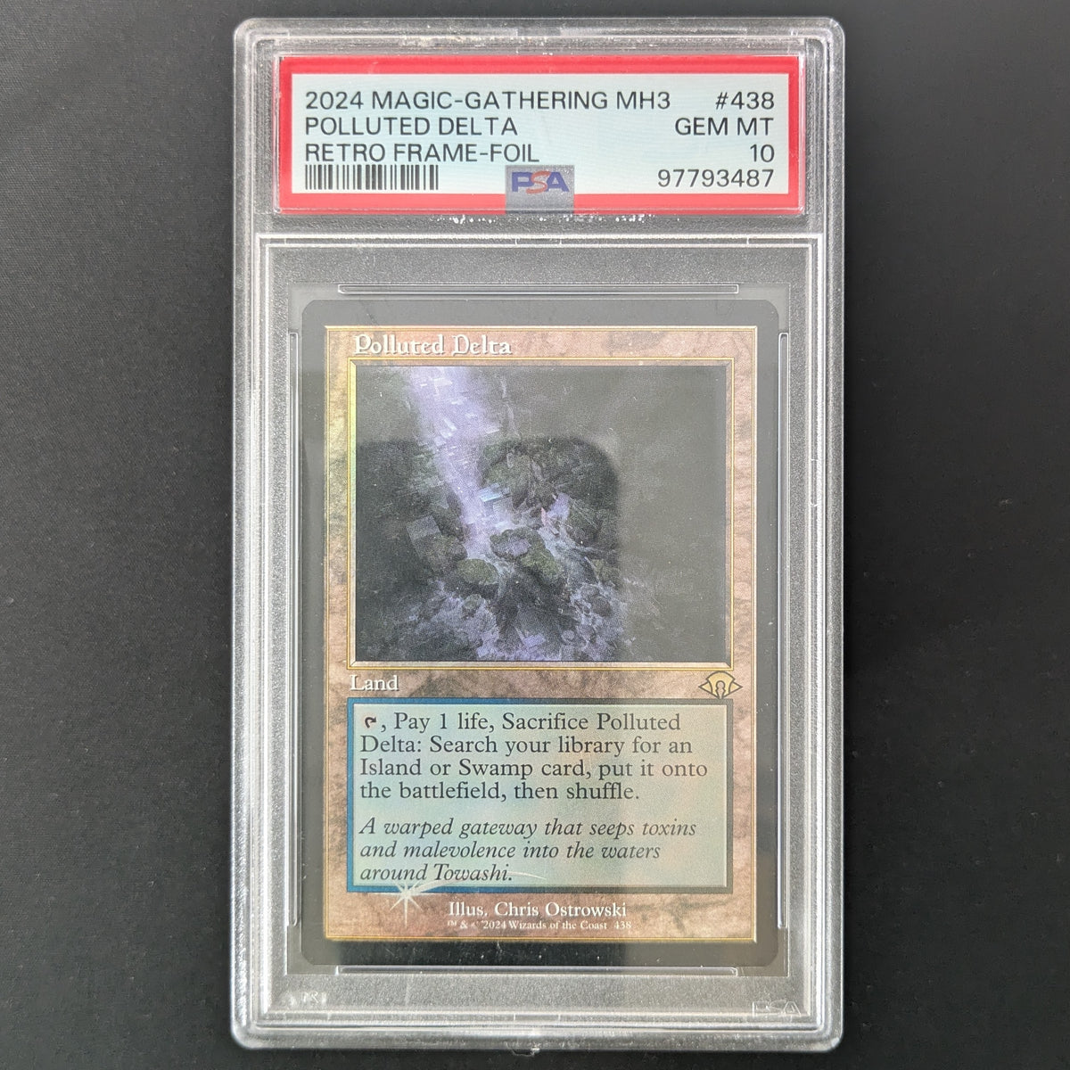 [FOIL] Polluted Delta (Retro Frame) - Modern Horizons 3: Extras - English - PSA 10