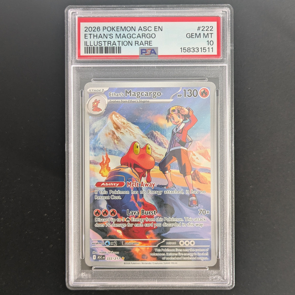 Ethan's Magcargo (ASC 222) - Ascended Heroes - English - PSA 10