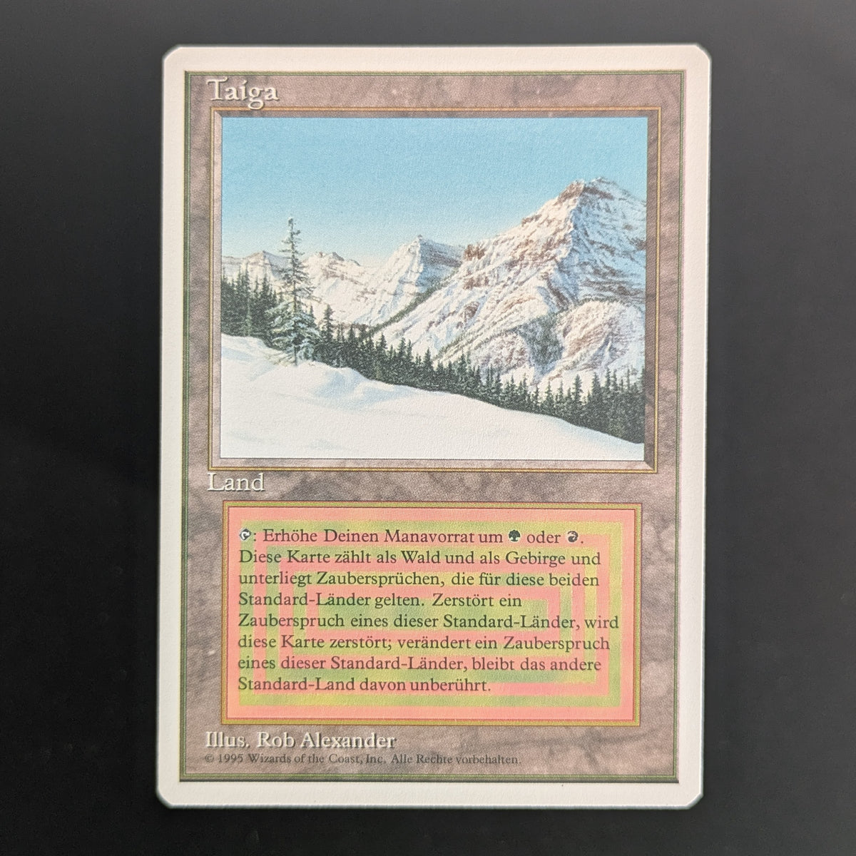 MTG Singles - Taiga - Foreign White Bordered - German - NM - 36701