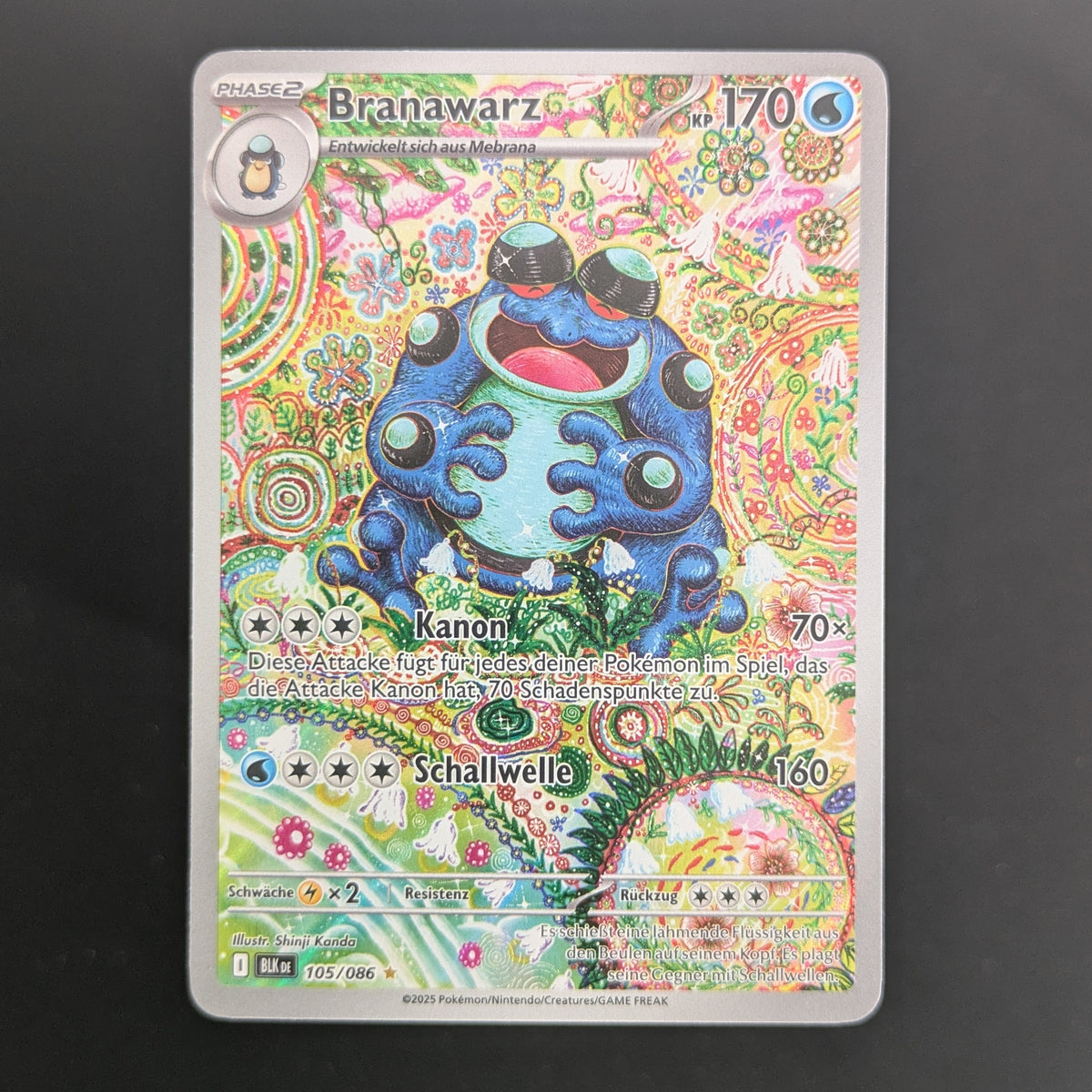 Seismitoad (BLK 105) - Black Bolt - German - NM