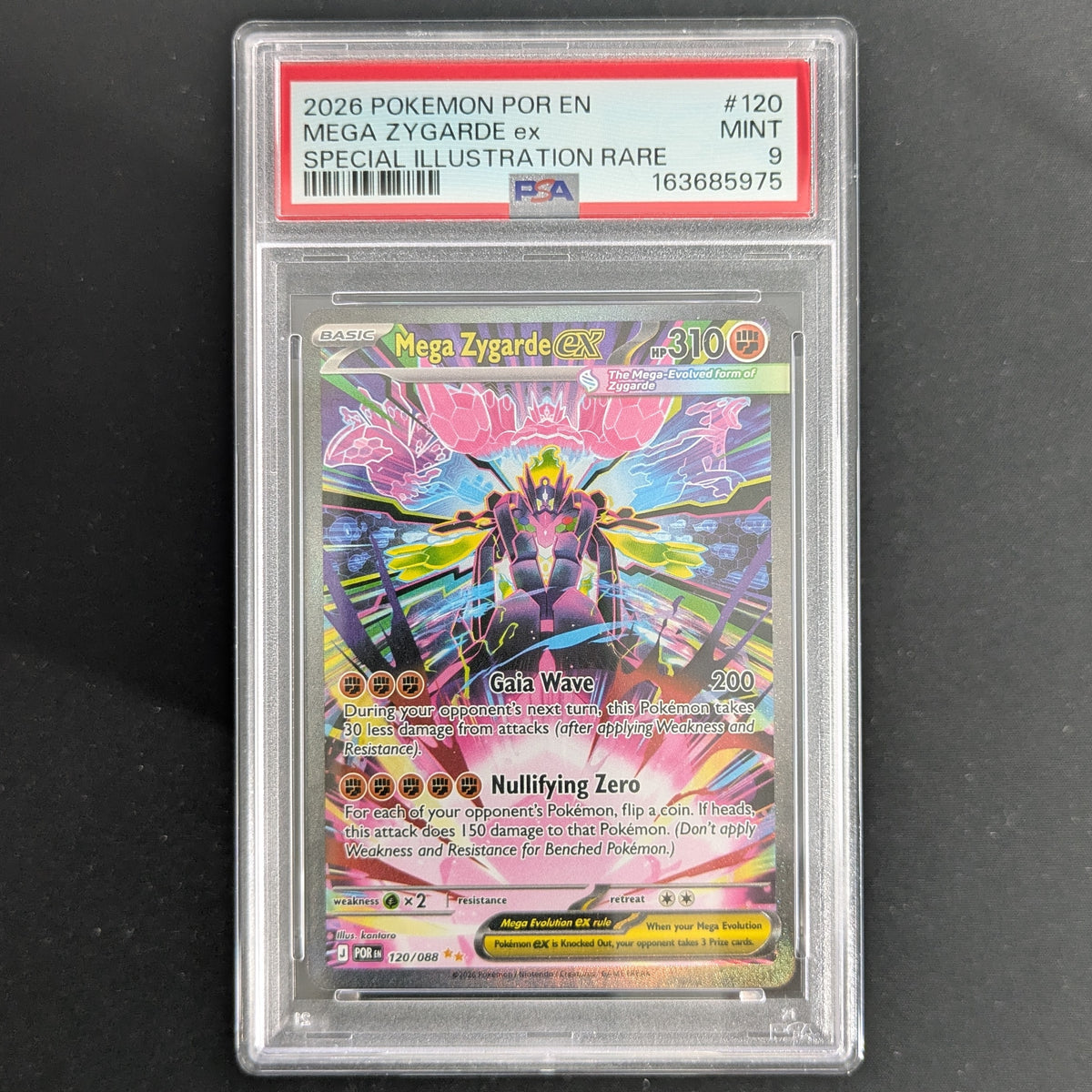 Mega Zygarde ex (POR 120) - Perfect Order - English - PSA 9