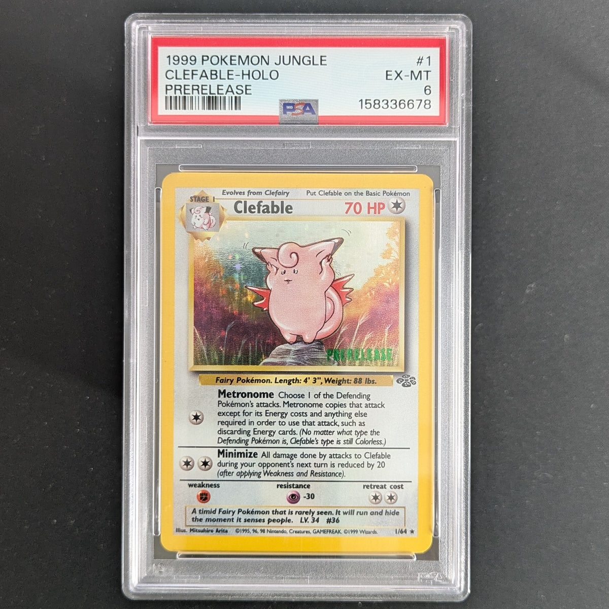 Clefable (JU 1) - Jungle - English - PSA 6