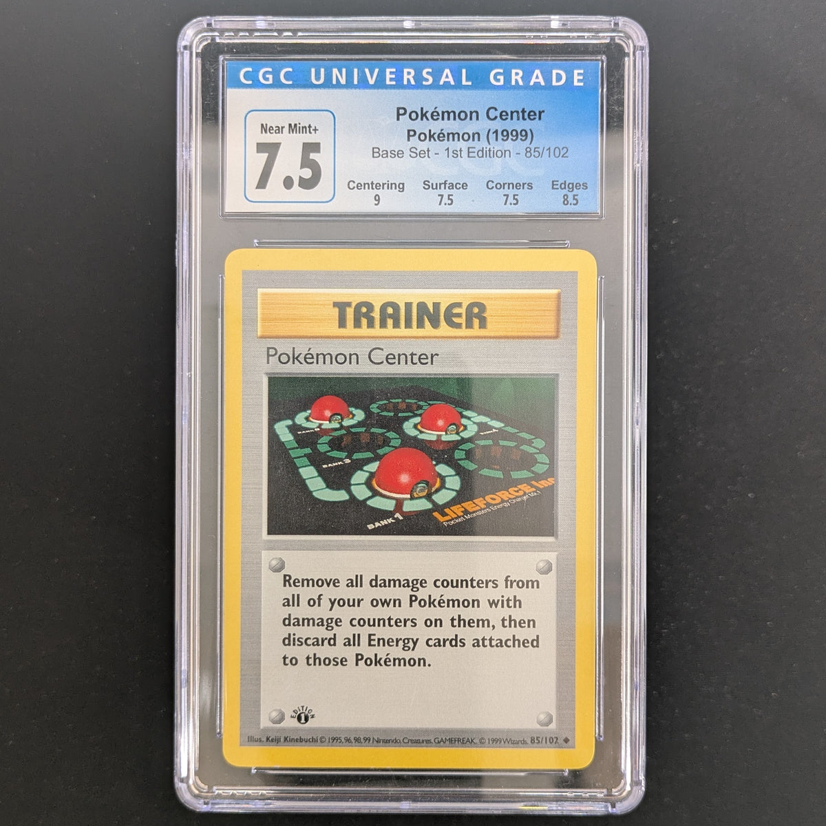 Pokémon Center (BS 85) - Base Set - English - CGC 7.5 - 1ST ED