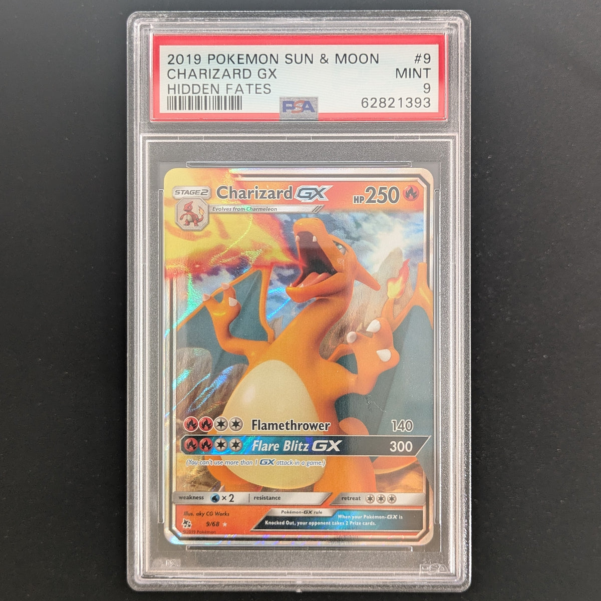 Charizard GX (HIF 9) - 6914 - English - PSA 9