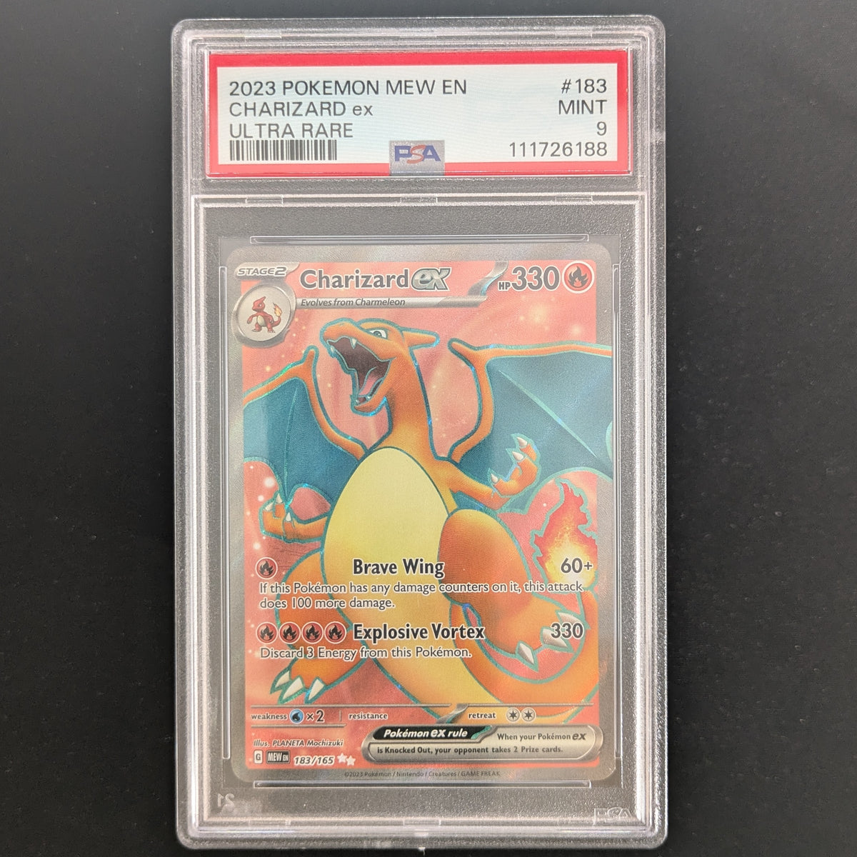 Charizard ex (MEW 183) - 151 - English - PSA 9