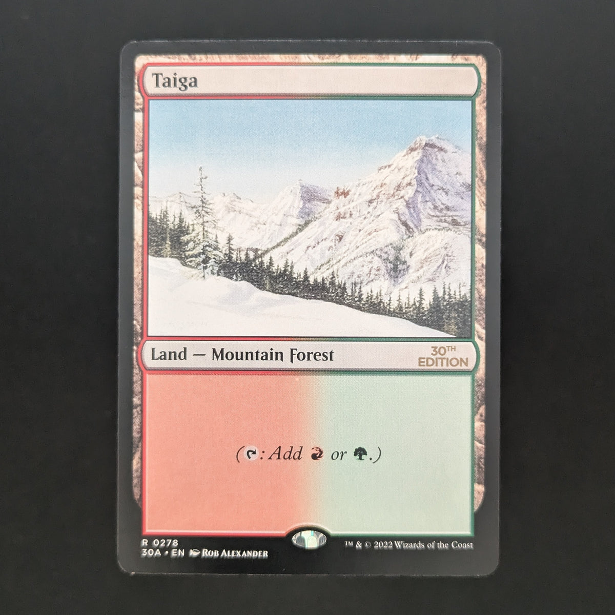 MTG Singles - Taiga (Modern Frame) - 30th Anniversary Edition - EX - 37090
