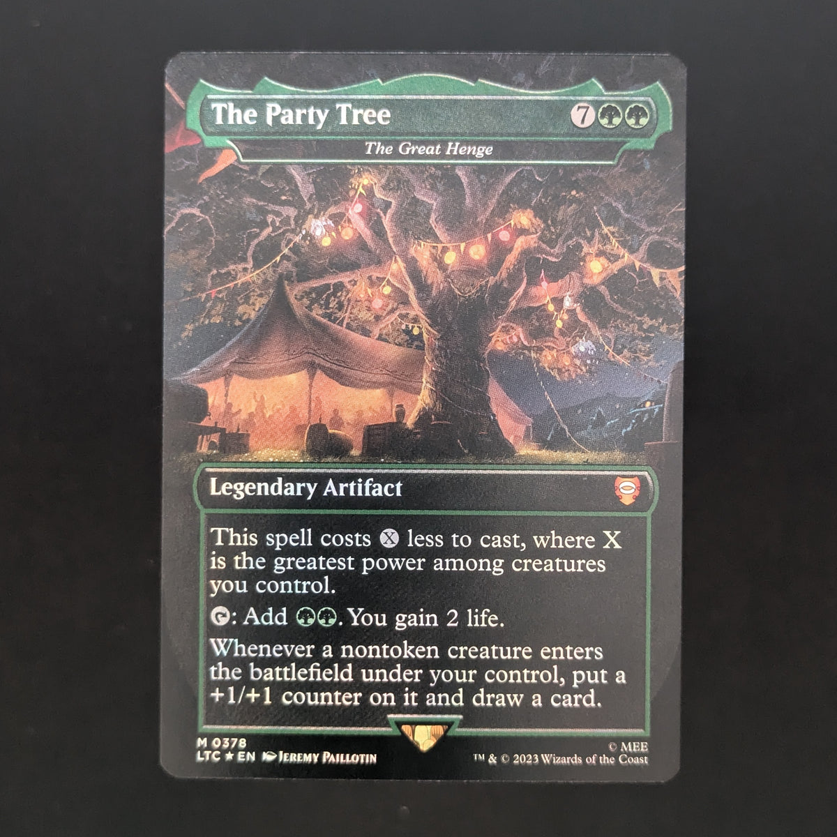 MTG Singles - [FOIL] The Party Tree - The Great Henge (Surge Foil) - Commander: The Lord of the Rings: Tales of Middle-earth: Extras - English - NM - 