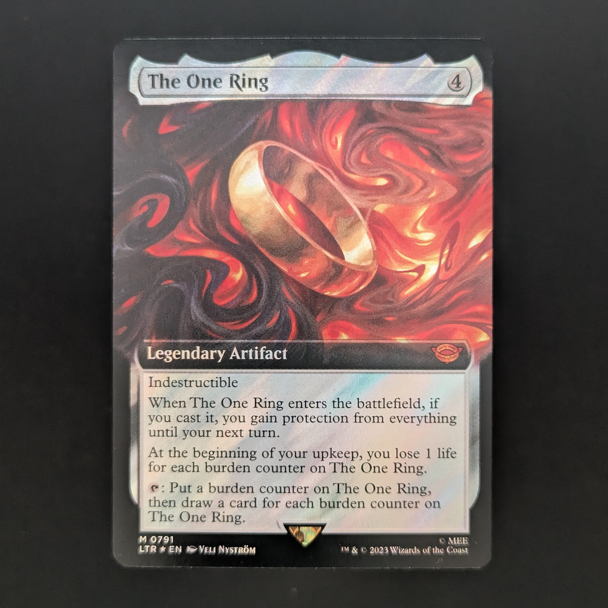 MTG Singles - [FOIL] The One Ring (Extended Art) (Surge Foil) - The Lord of the Rings: Tales of Middle-earth Holiday Release - English - NM - 