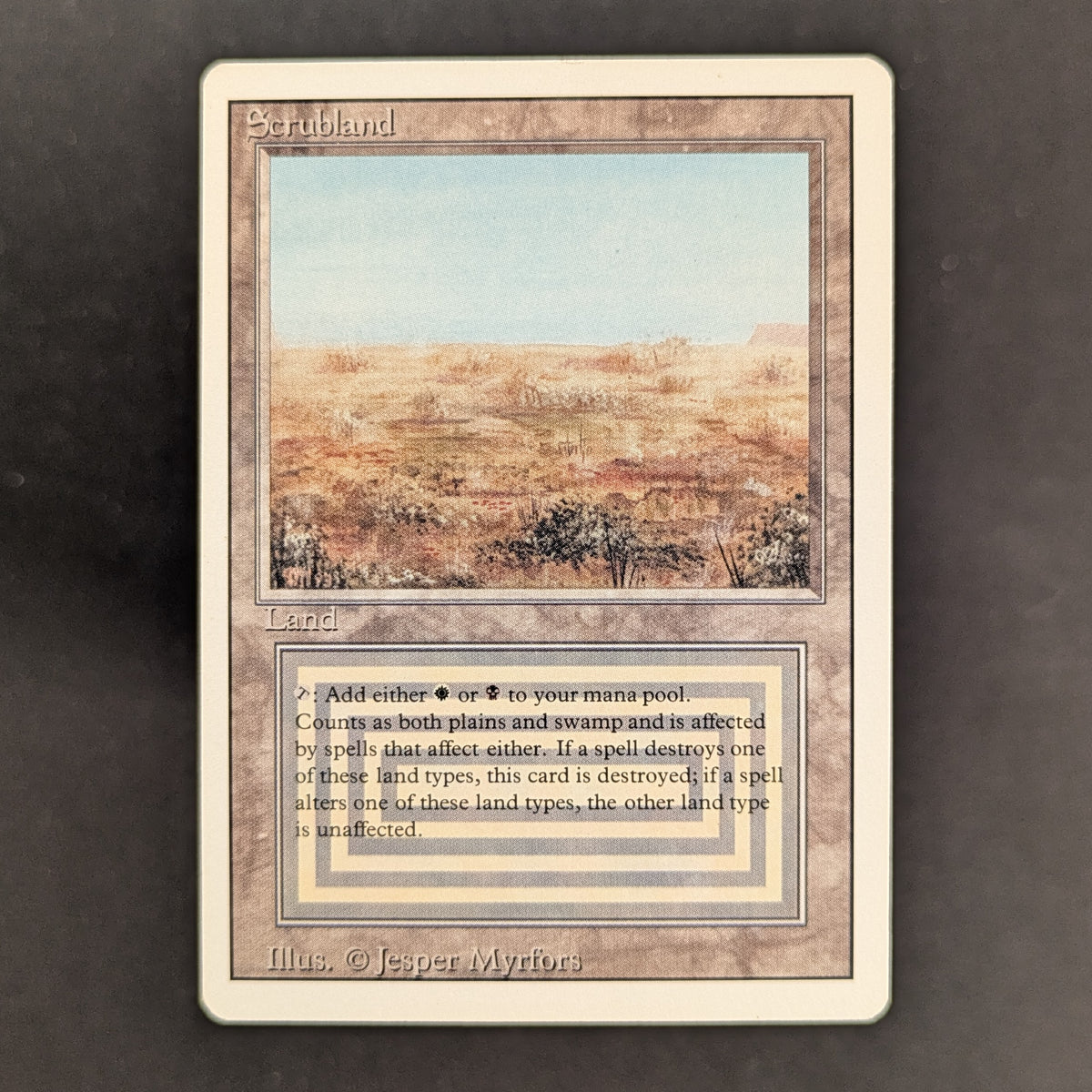 MTG Singles - Scrubland - Revised - GD - 37174
