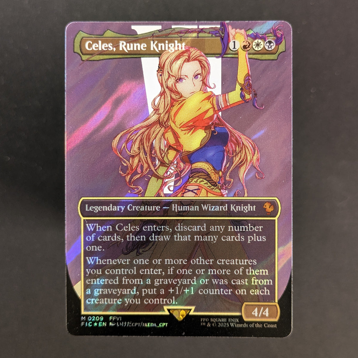 MTG Singles - [FOIL] Celes, Rune Knight (Borderless) (Surge Foil) - Commander: FINAL FANTASY: Extras - English - NM - 