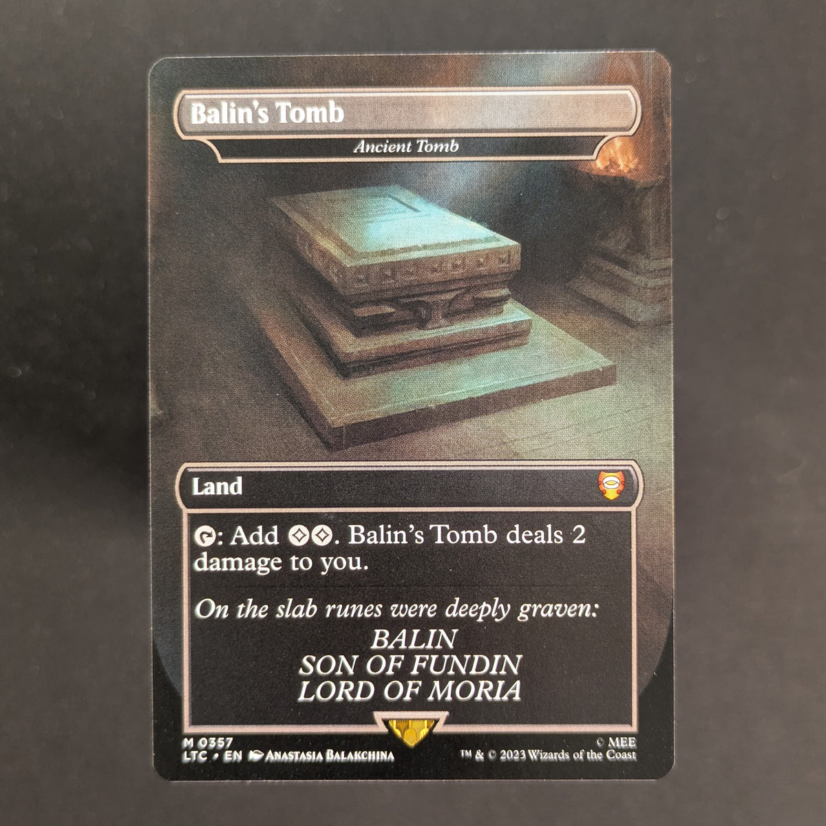 MTG Singles - Balin's Tomb - Ancient Tomb - Commander: The Lord of the Rings: Tales of Middle-earth: Extras - English - NM - 