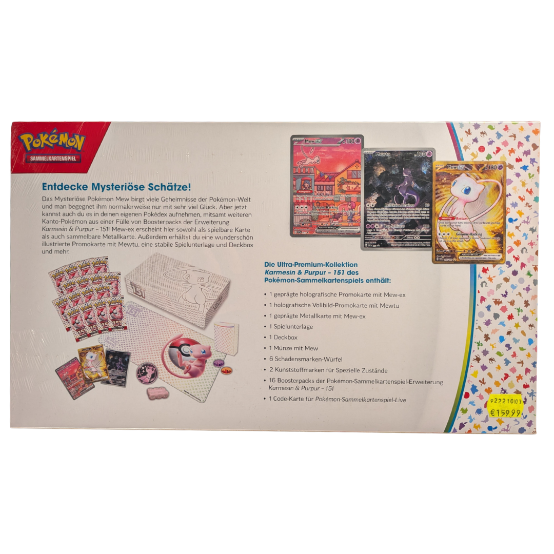 PTCG Sealed Product - 151 Ultra-Premium Collection - SV Black Star Promos - German - Sealed - 