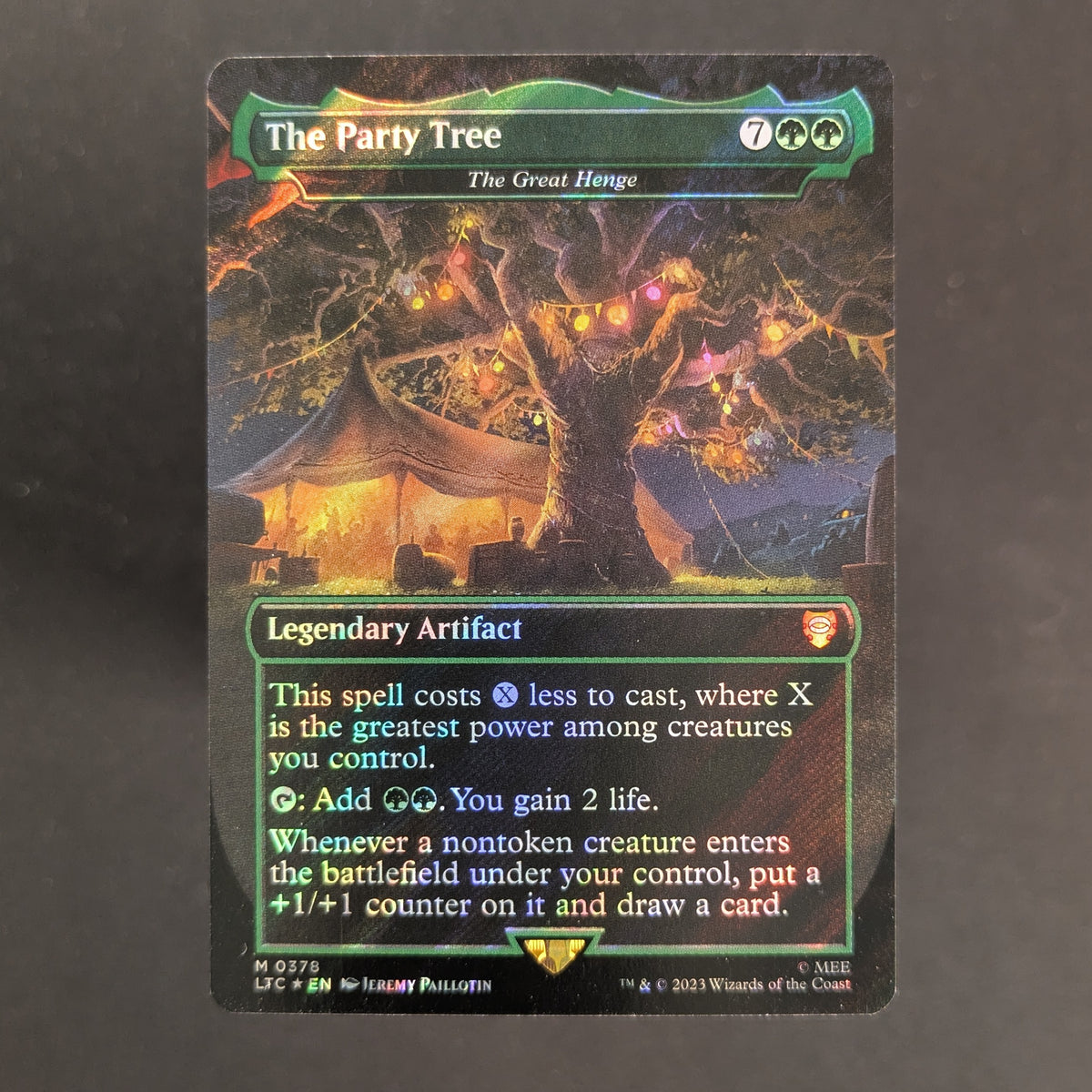 MTG Singles - [FOIL] The Party Tree - The Great Henge (Surge Foil) - Commander: The Lord of the Rings: Tales of Middle-earth: Extras - English - NM - 