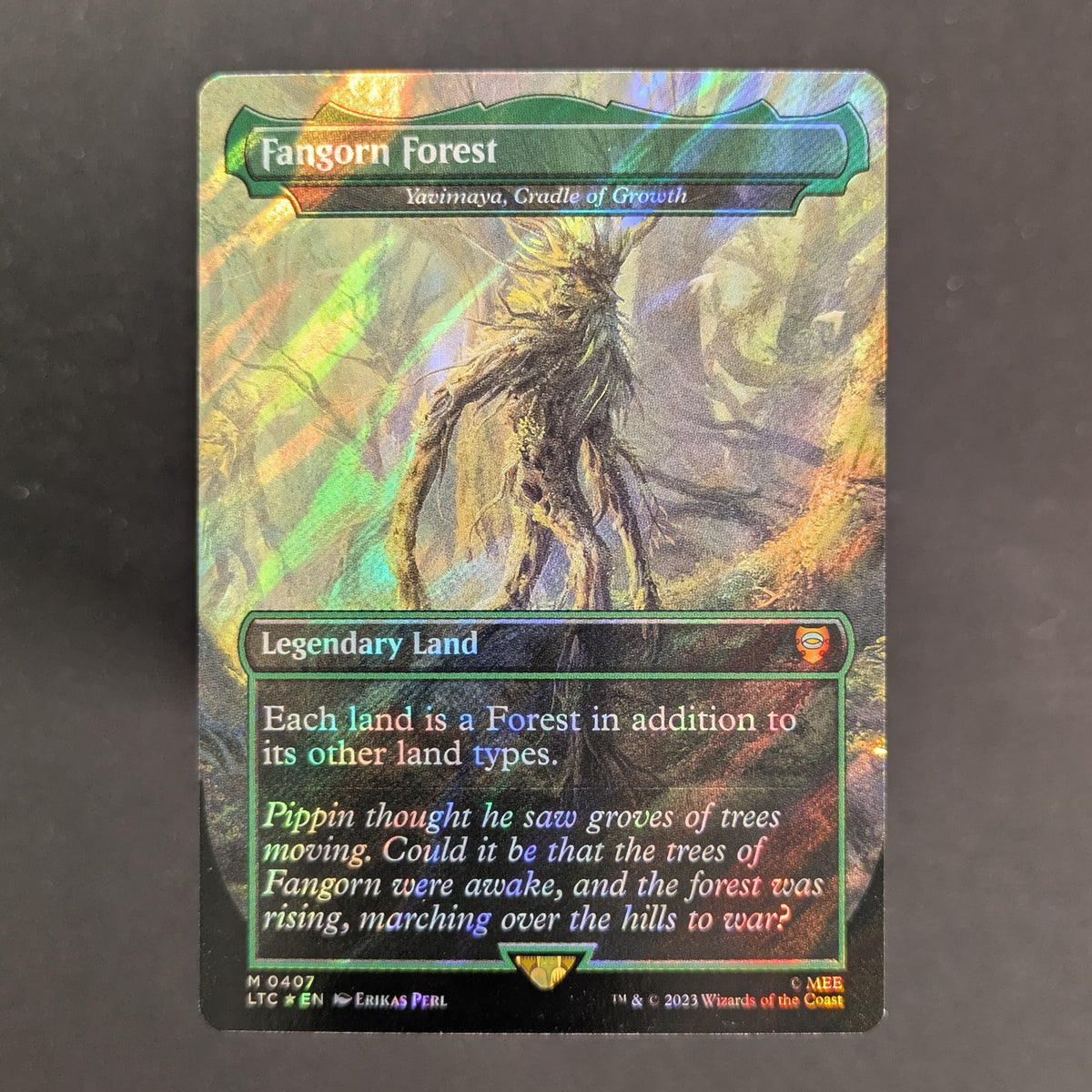 MTG Singles - [FOIL] Fangorn Forest - Yavimaya, Cradle of Growth (Surge Foil) - Commander: The Lord of the Rings: Tales of Middle-earth: Extras - English - NM - 